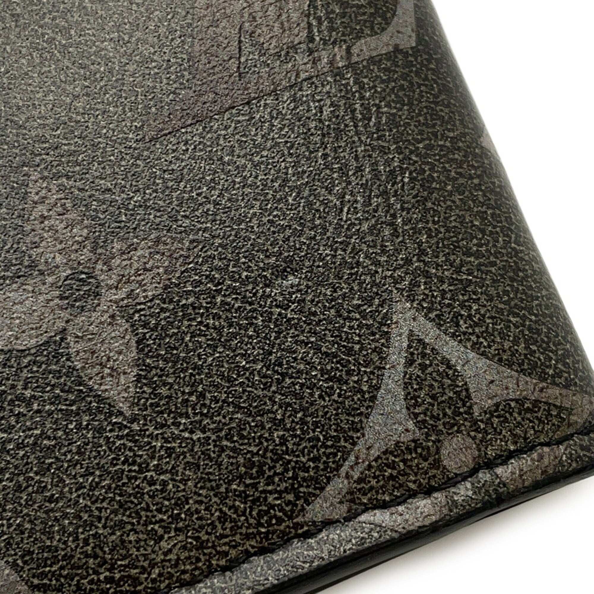 Louis Vuitton Monogram Black Gray Noir Monogram Wallet (Bi-Fold) (Pre-Owned)