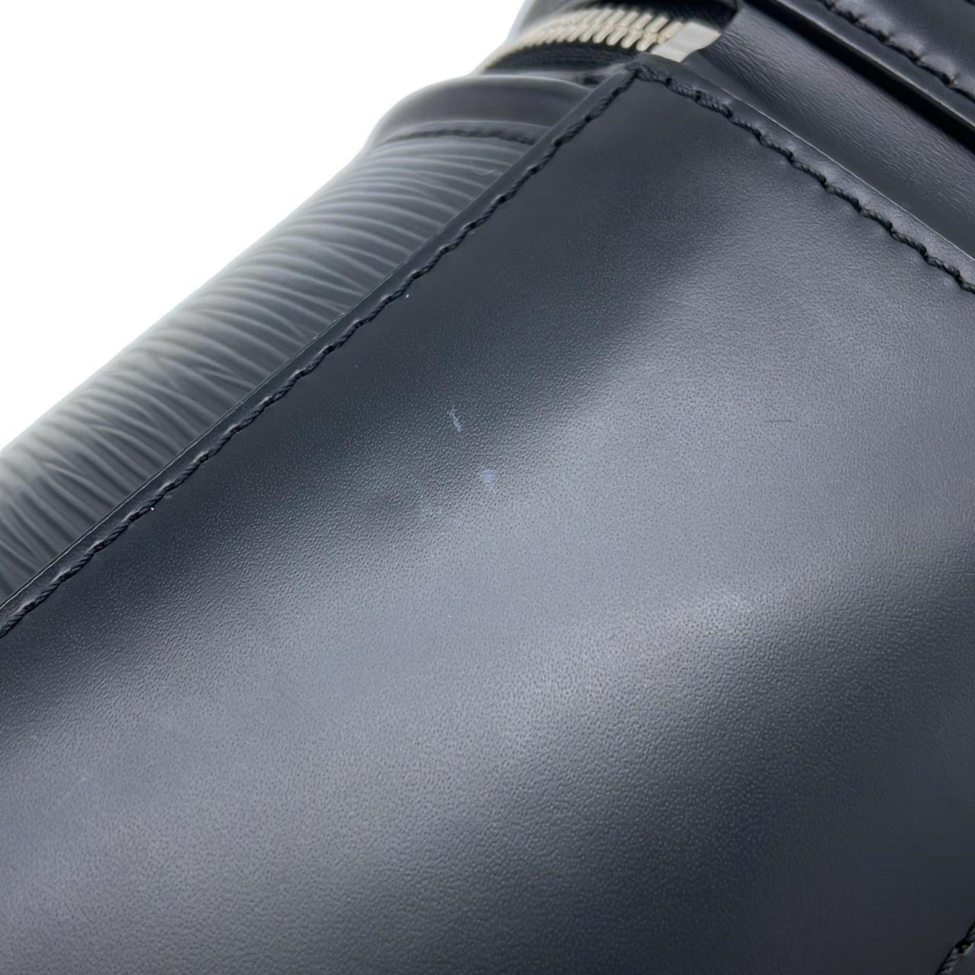 Louis Vuitton Black Leather Handbag (Pre-Owned)