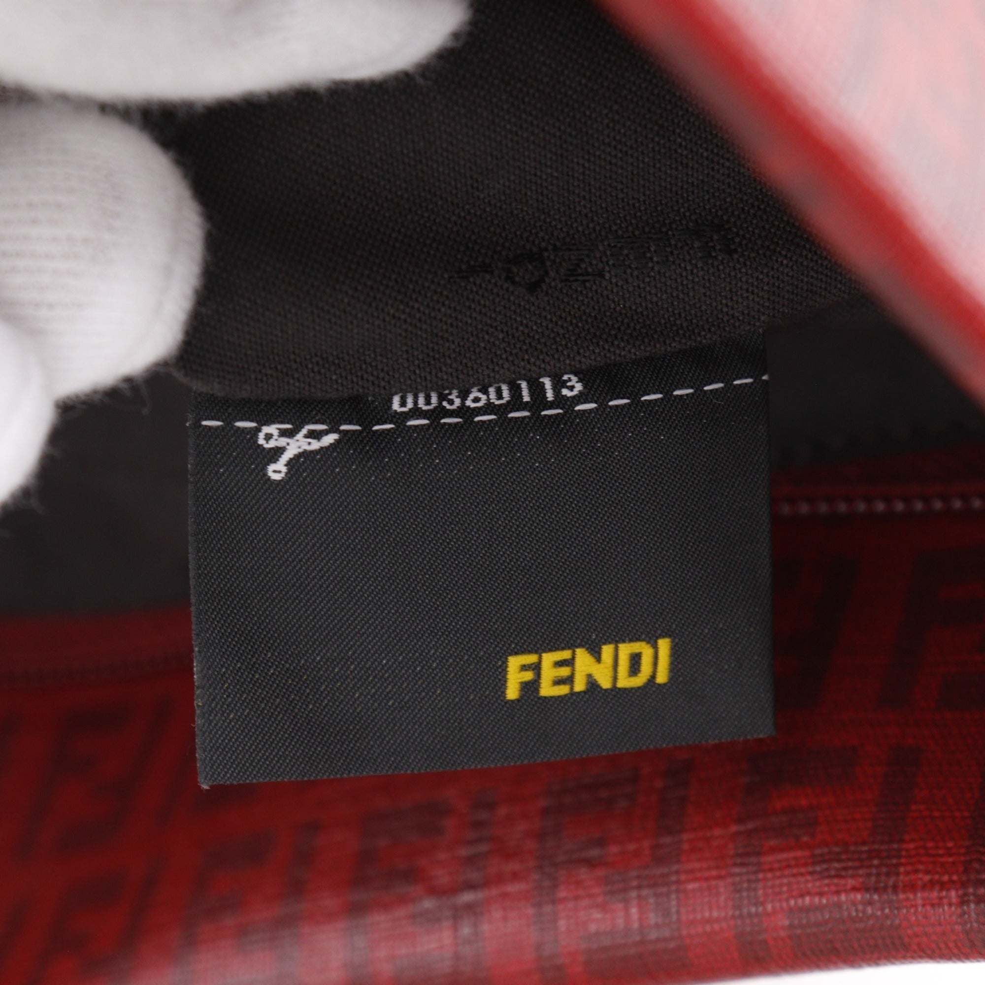 Fendi Zucchino Red Color Pvc Tote Bag (Pre-Owned)
