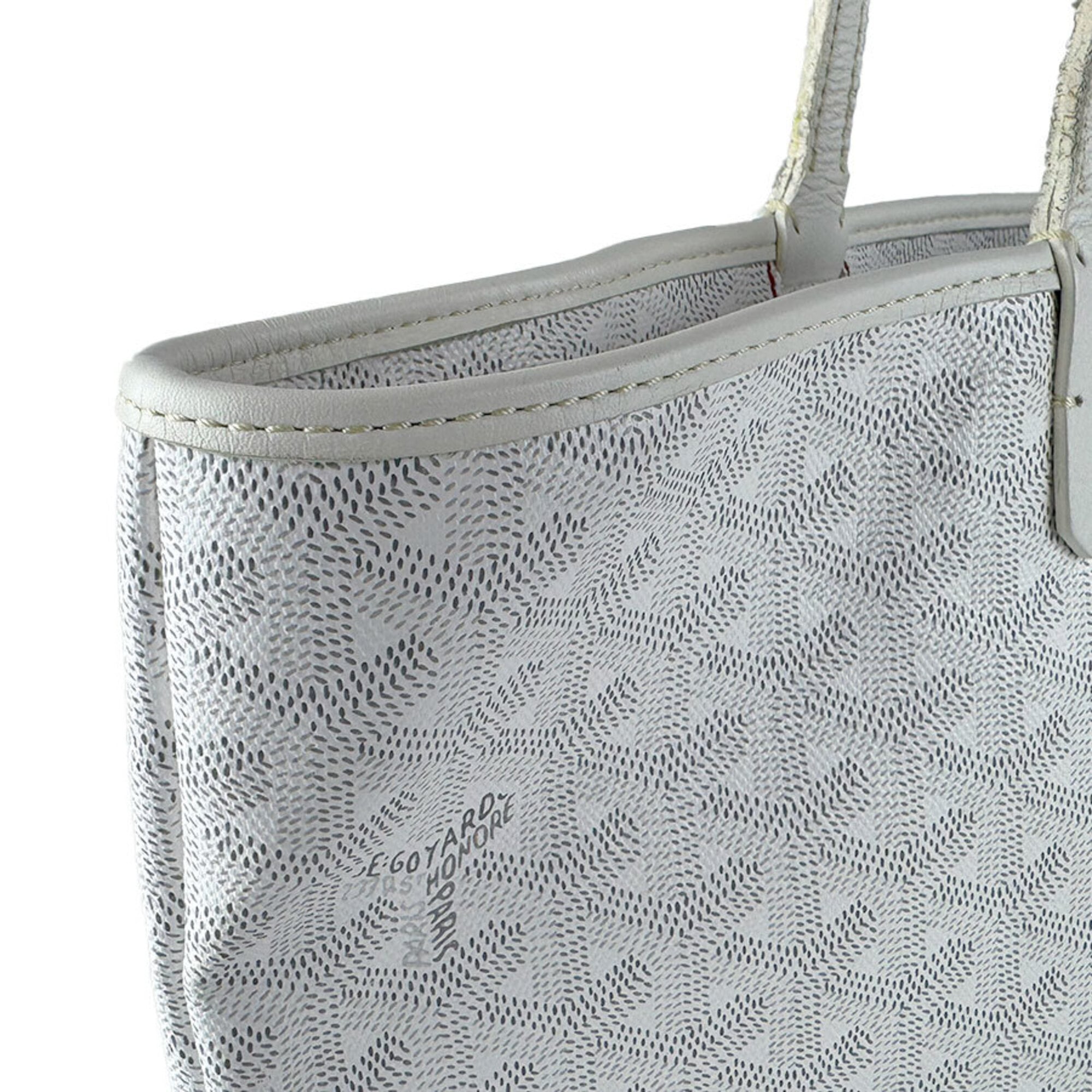 Goyard White Coated Canvas Tote Bag (Pre-Owned)