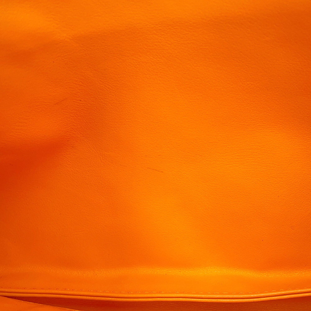 Bottega Veneta Intrecciato Orange Leather Clutch Bag Document Case Handbag (Pre-Owned)