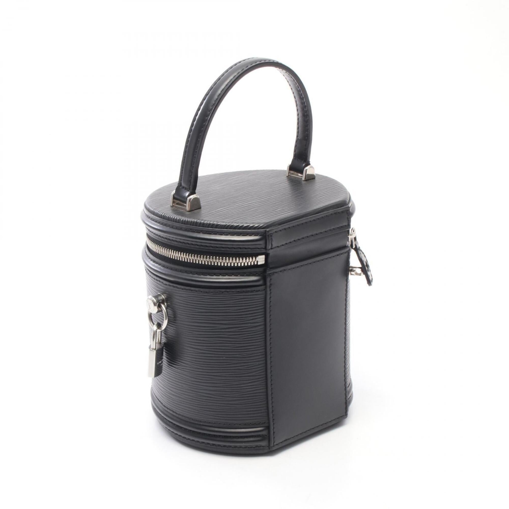 Louis Vuitton Black Leather Handbag (Pre-Owned)