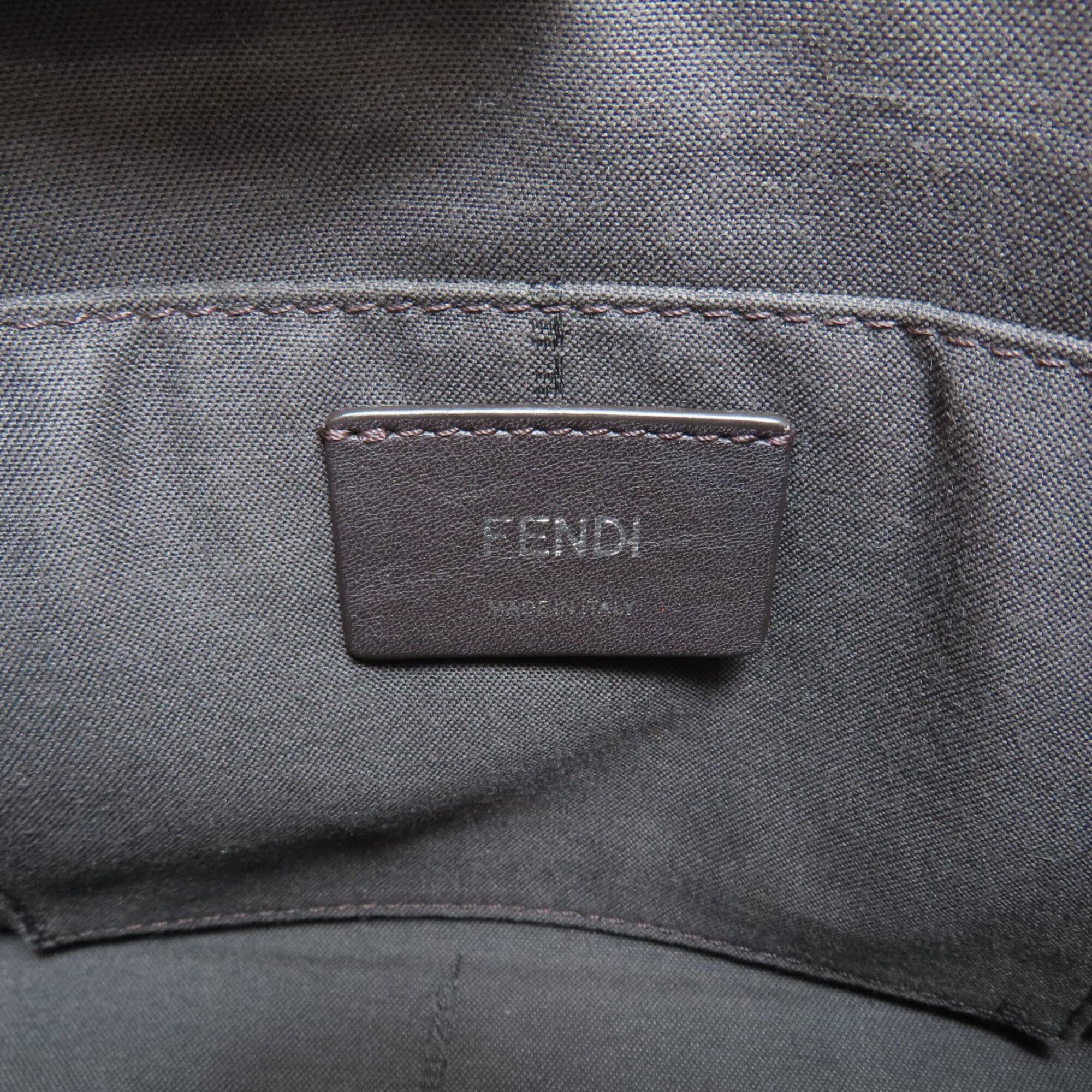 Fendi Black Brown Handbag (Pre-Owned)