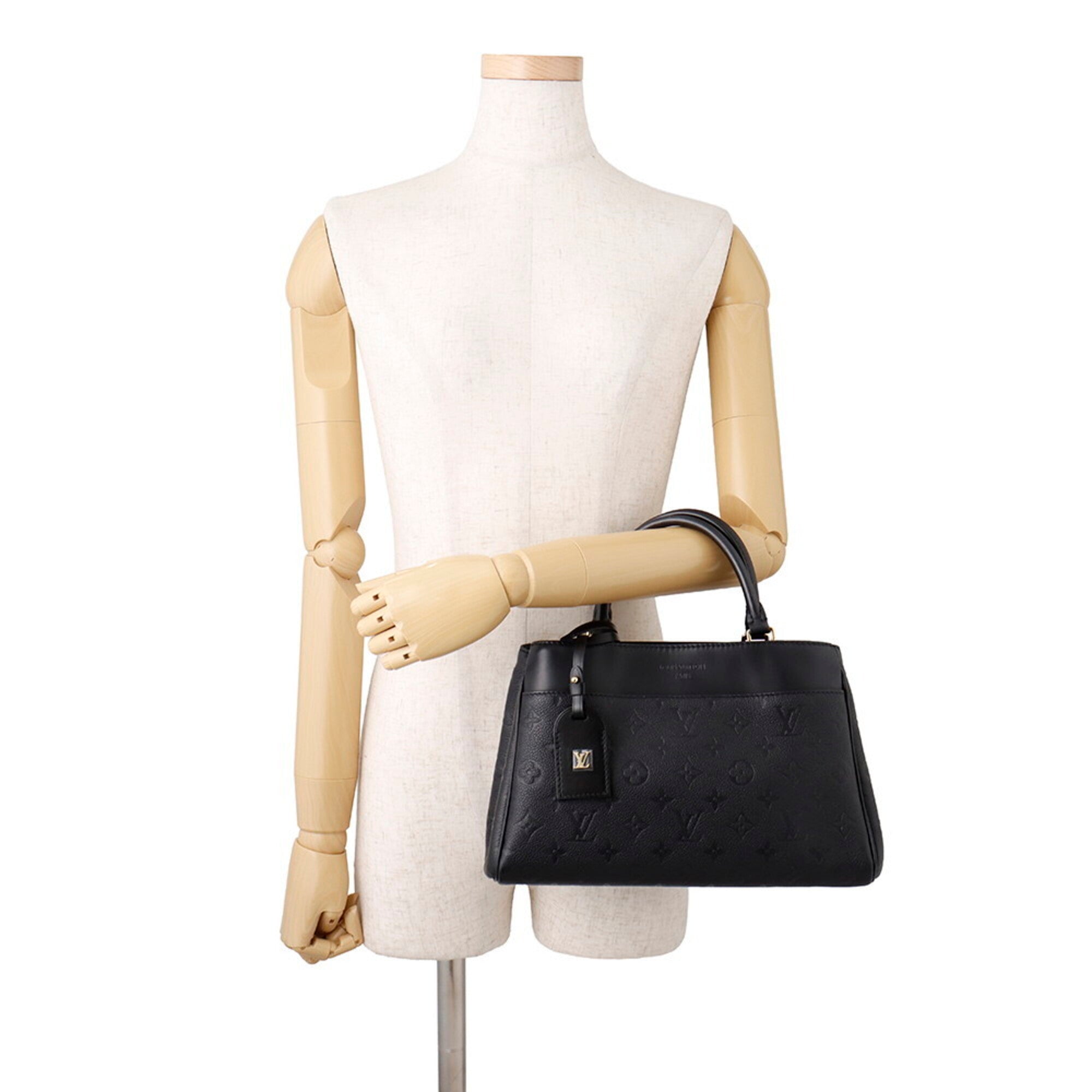 Louis Vuitton Noir Monogram Empreinte Handbag Shoulder Bag (Pre-Owned)