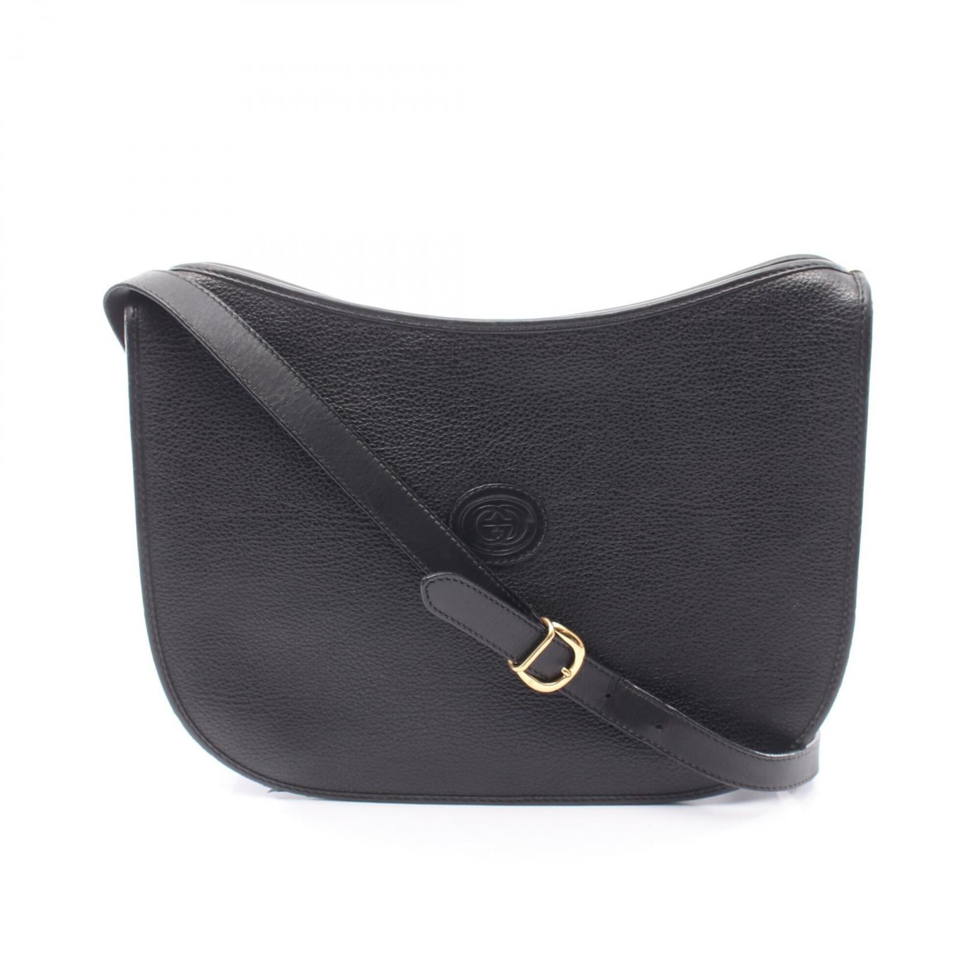 Gucci Black Leather Shoulder Bag (Pre-Owned)