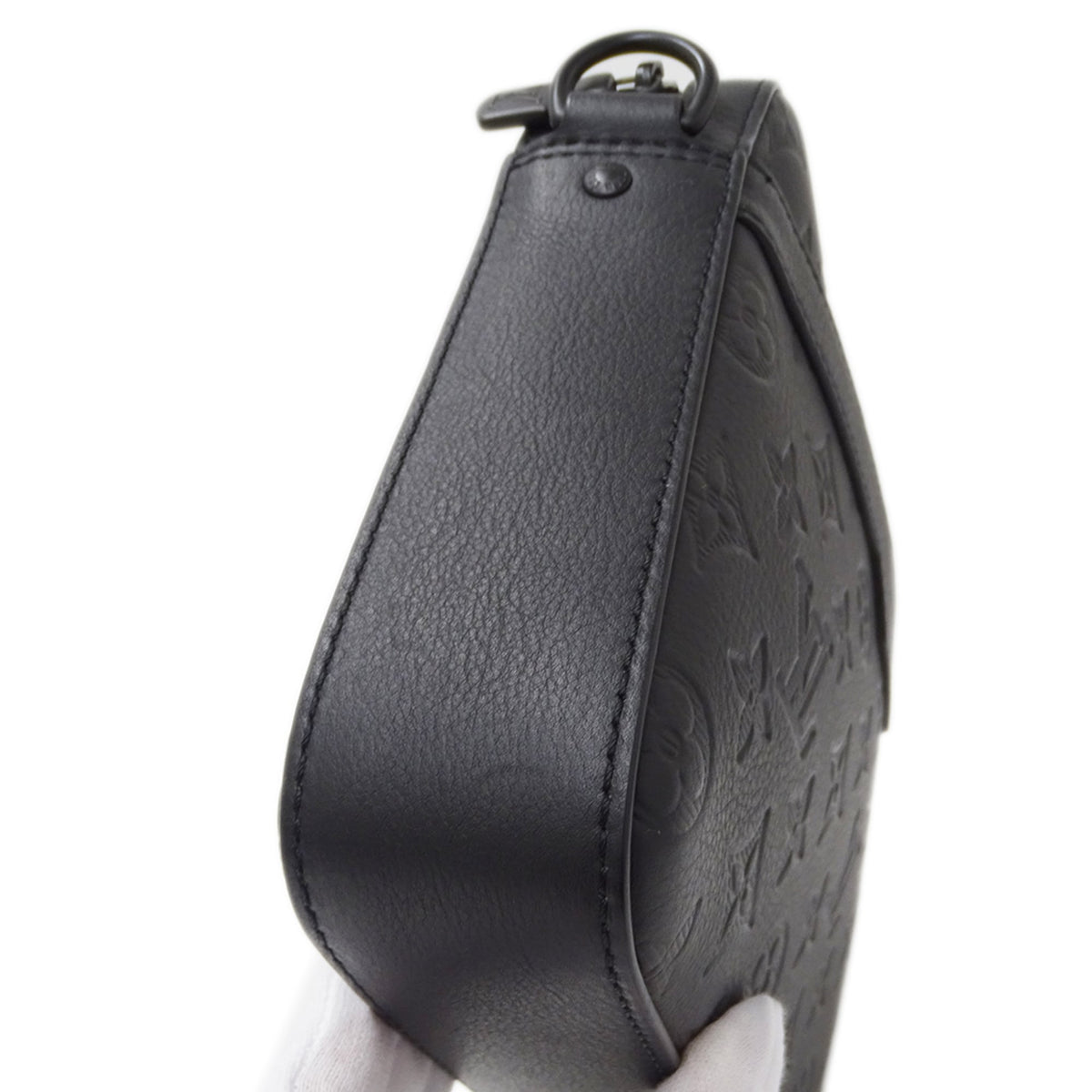 Louis Vuitton Black Monogram Noir Monogram Shadow Handbag Pouch Shoulder Bag (Pre-Owned)
