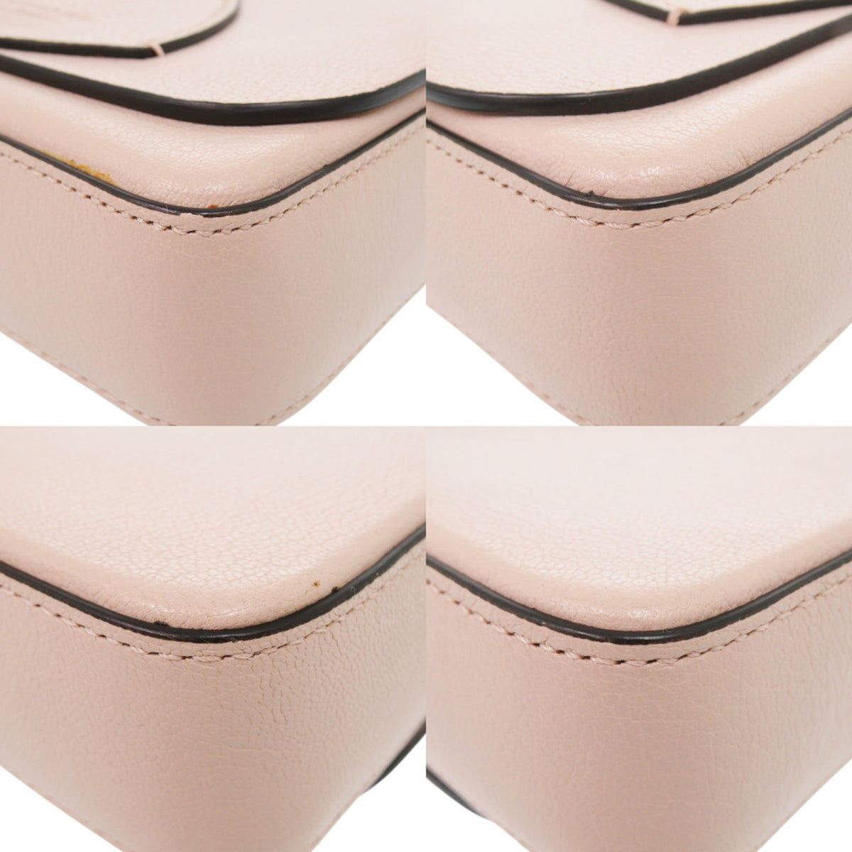 Burberry Pink Leather Shoulder Bag (Pre-Owned)