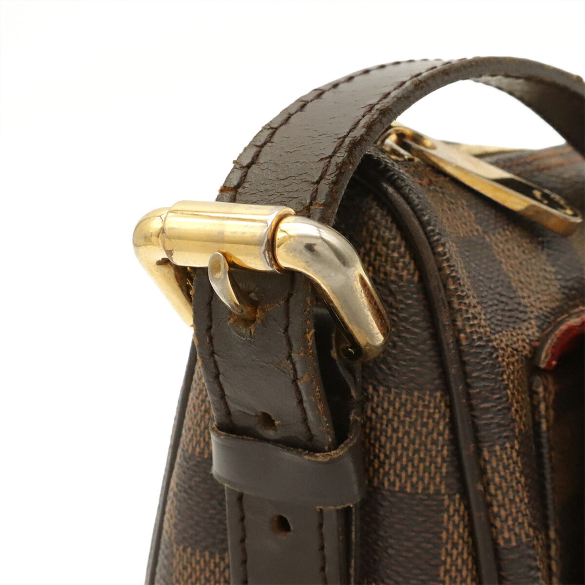 Louis Vuitton Brown Damier Canvas Galle Pvc Shoulder Bag (Pre-Owned)