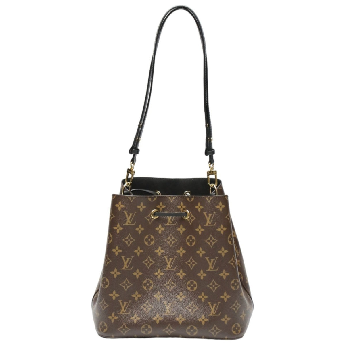 Louis Vuitton Brown Noir Monogram Canvas Shoulder Bag (Pre-Owned)