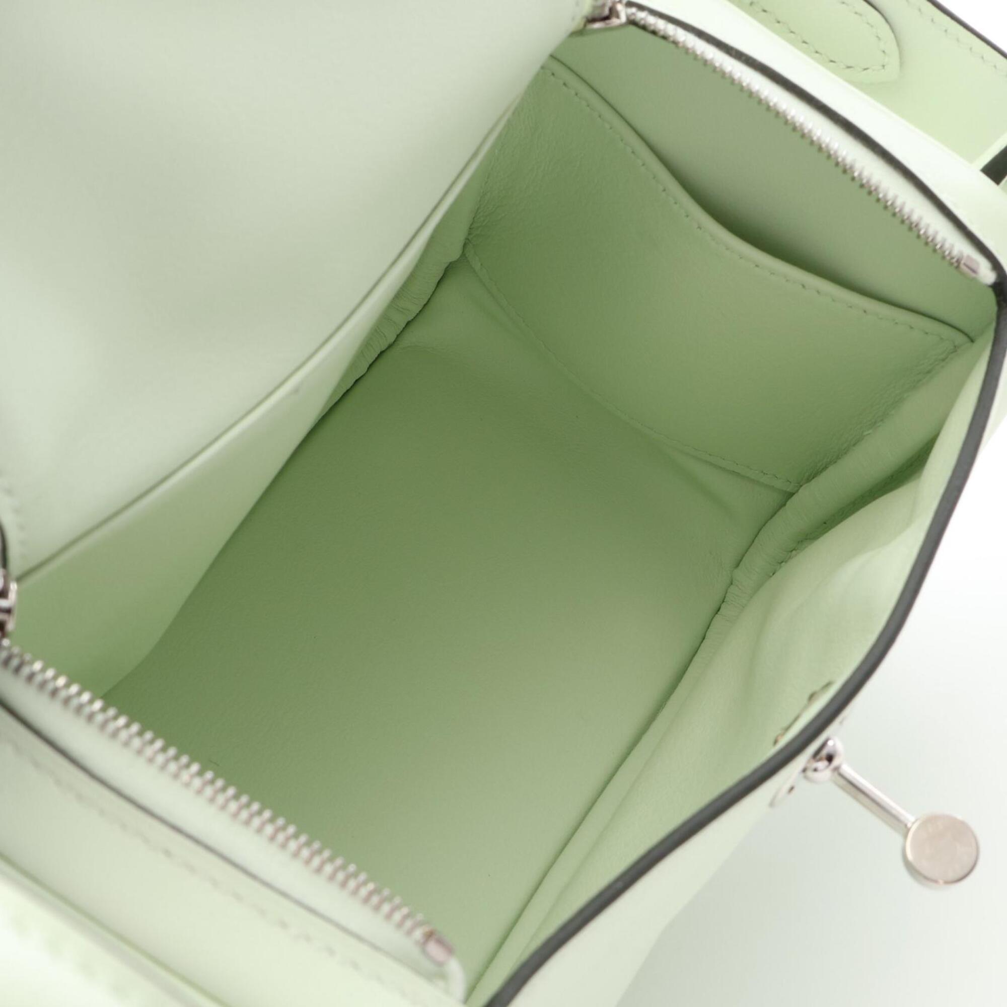 Hermes Green Swift Leather Handbag Shoulder Bag (Pre-Owned)