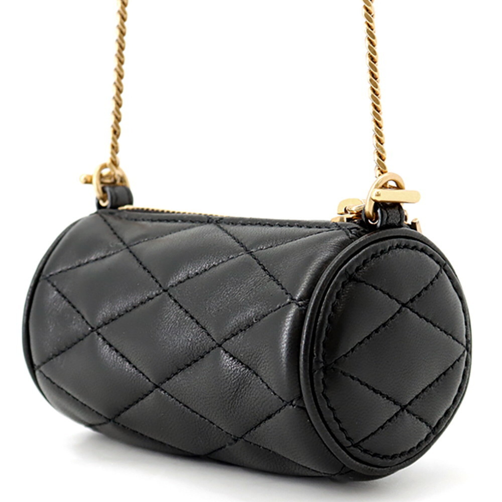Yves Saint Laurent Black Leather Handbag Shoulder Bag (Pre-Owned)