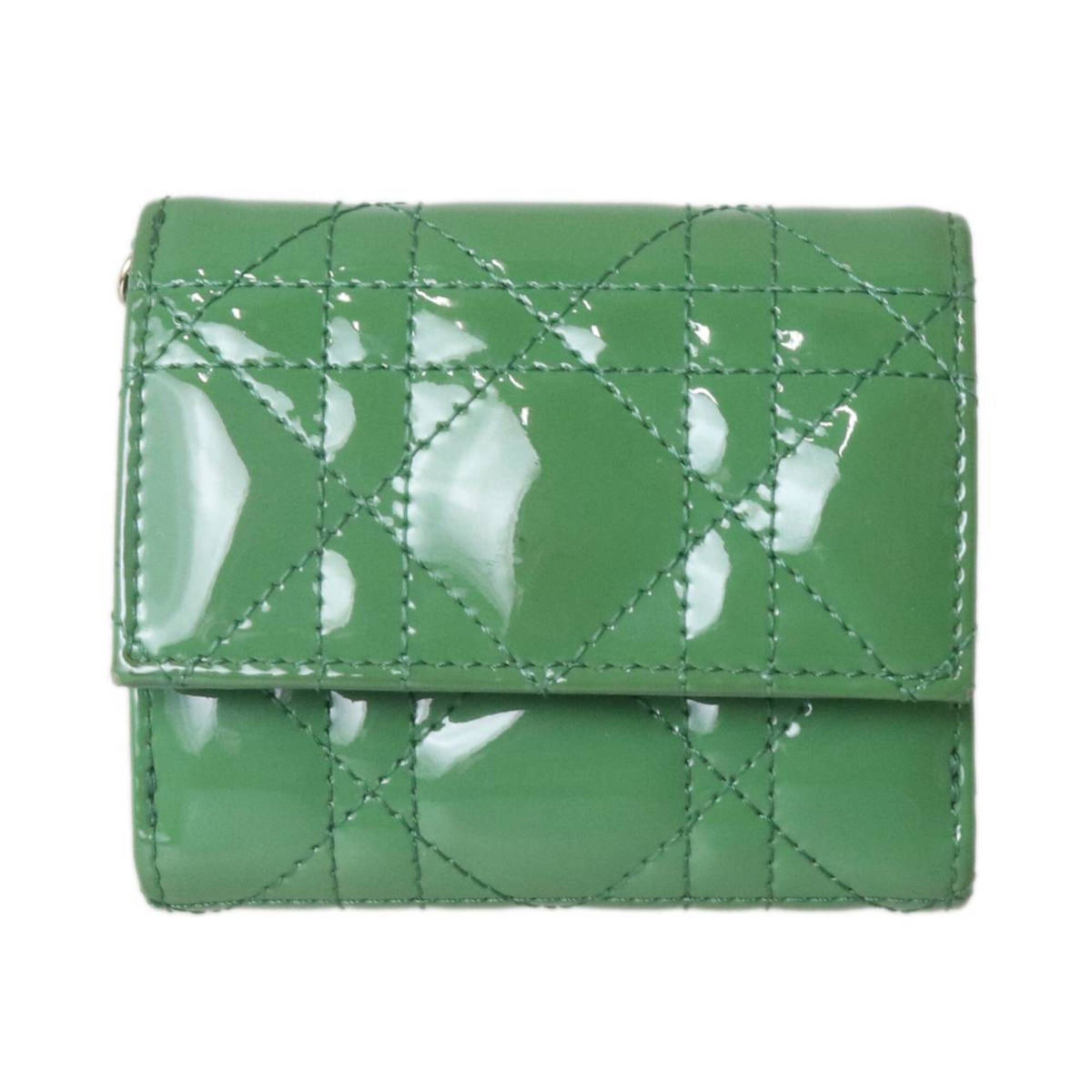 Christian Dior Green Wallet (Tri-Fold) (Pre-Owned)