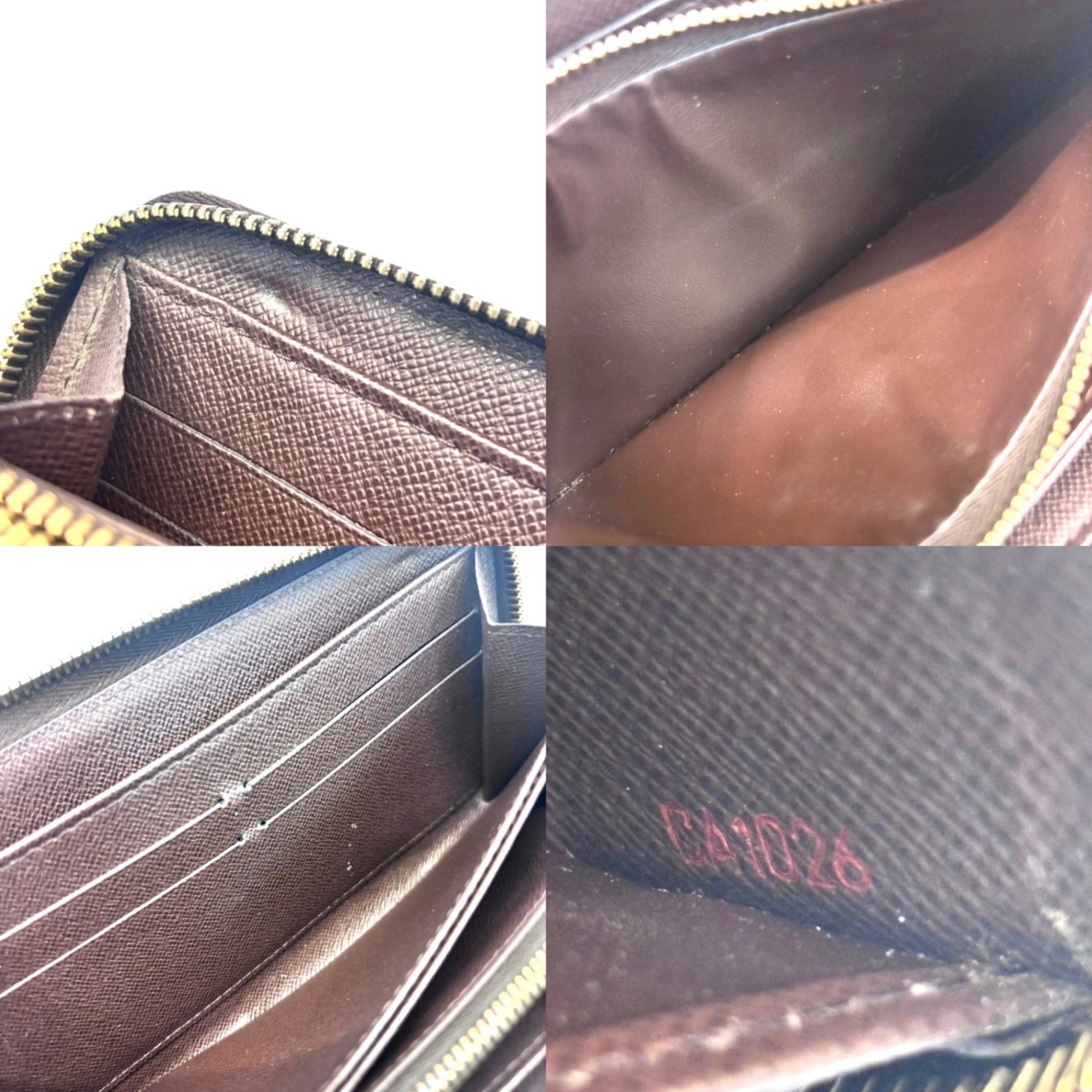 Louis Vuitton Damier Brown Damier Canvas Ebene Long Wallet (Bi-Fold) (Pre-Owned)