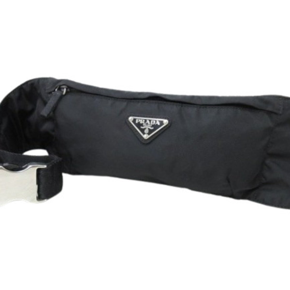 Prada Black Nylon Fanny Pack Sling Bag (Pre-Owned)