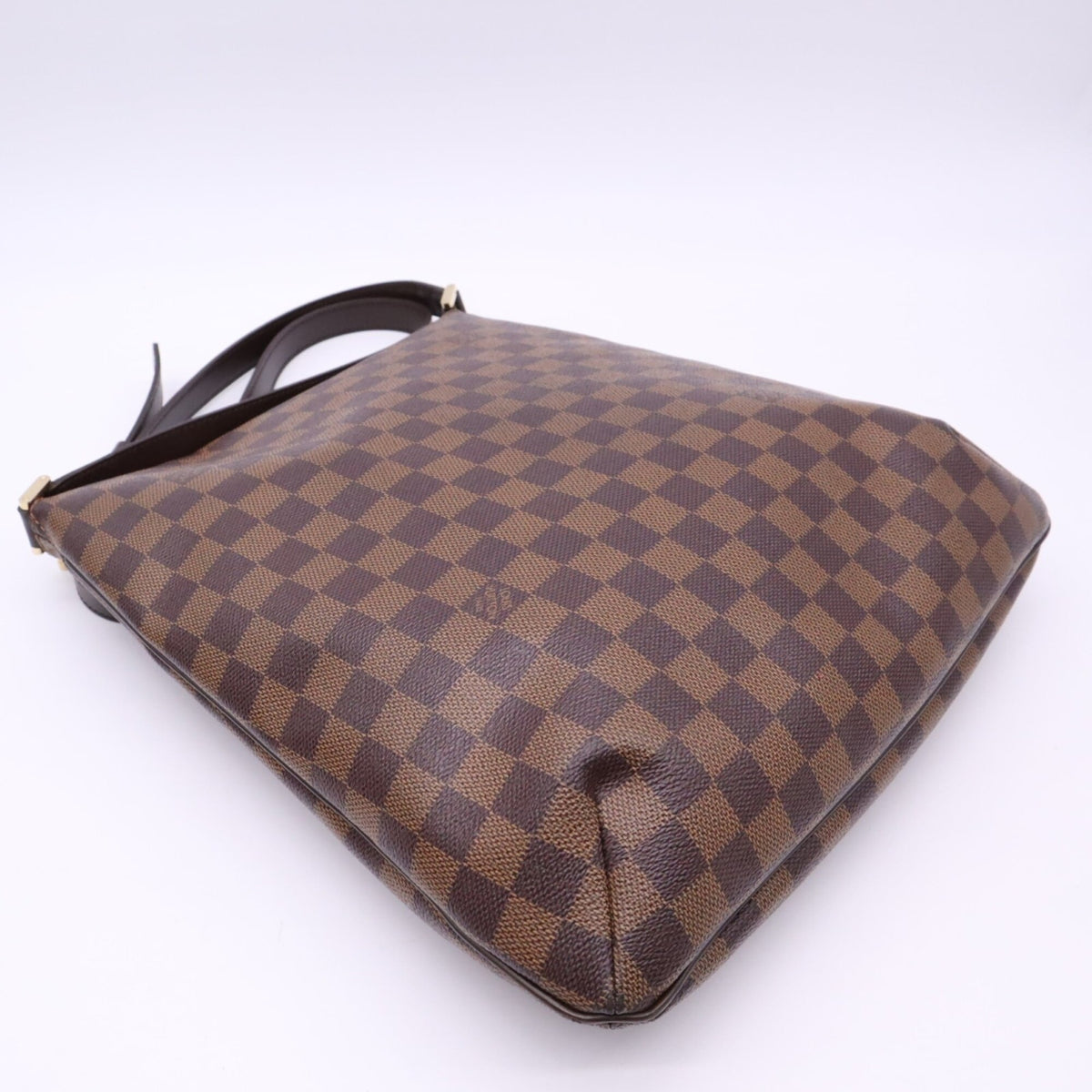Louis Vuitton Damier Beige Brown Coated Canvas Leather Handbag (Pre-Owned)
