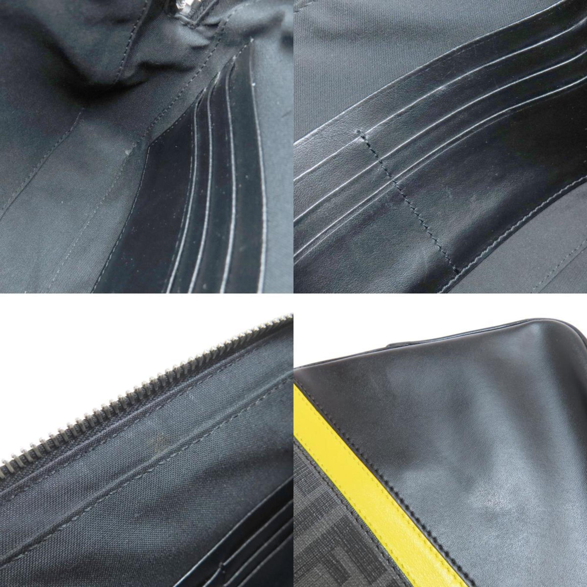 Fendi Gray Pvc Leather Shoulder Bag (Pre-Owned)