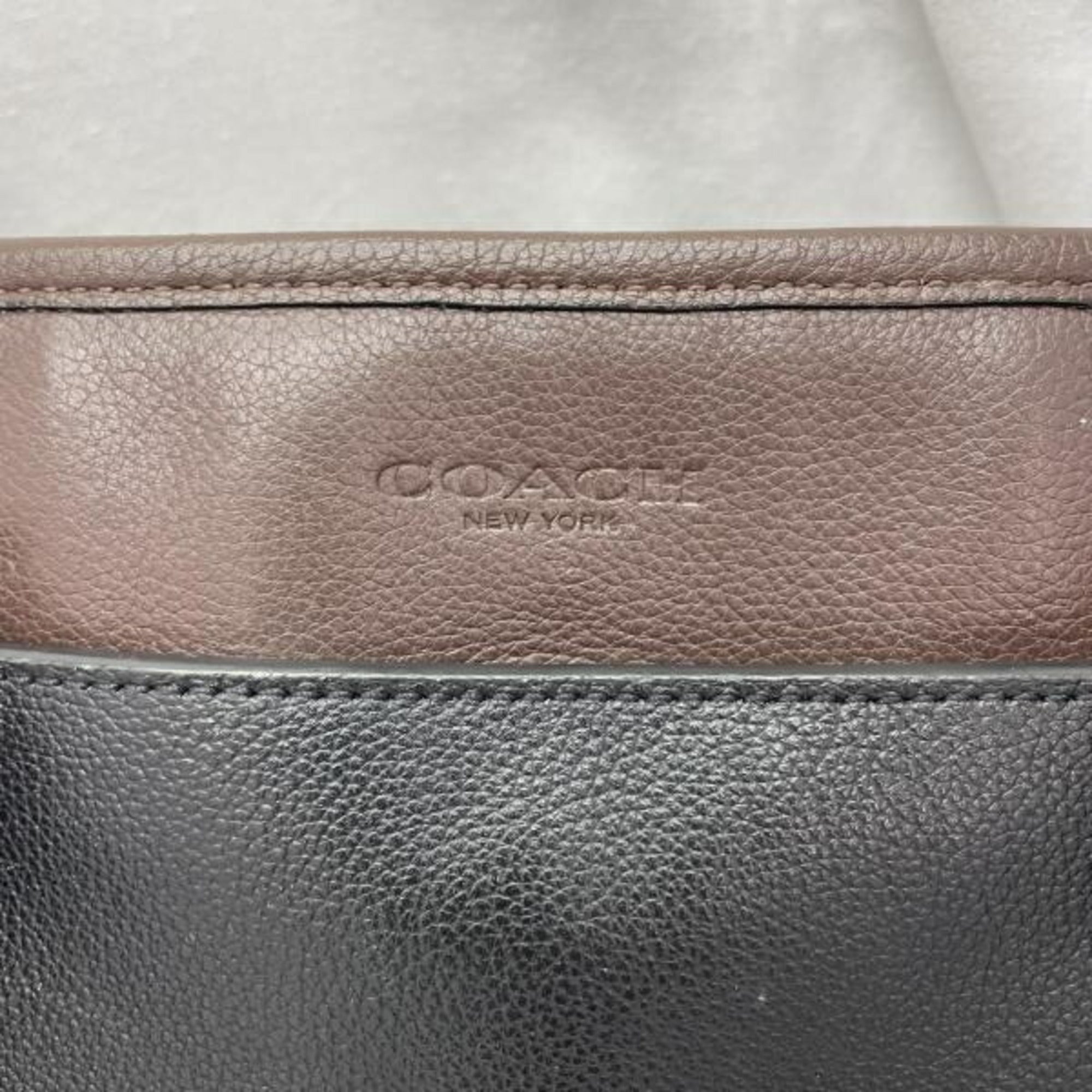 Coach Black Blue Brown Leather (Pre-Owned)