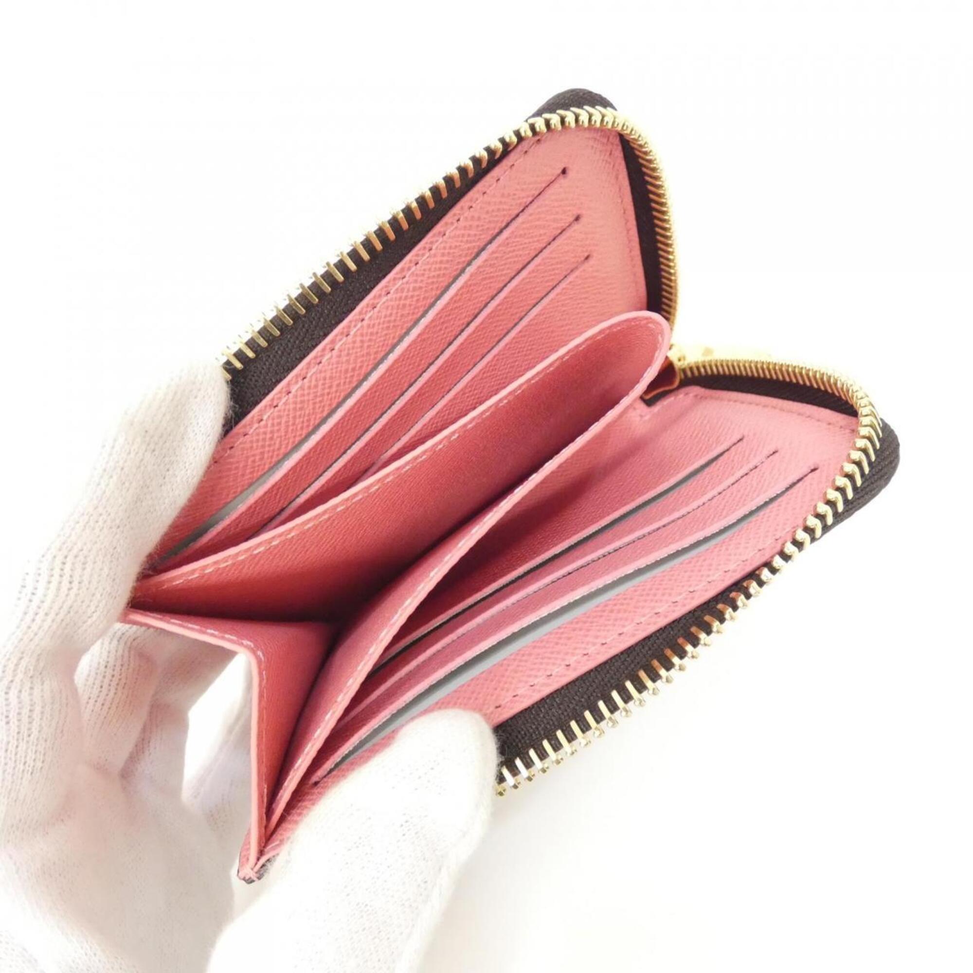 Louis Vuitton Monogram Marron Pink Coated Canvas Coin Purse/Coin Case (Pre-Owned)