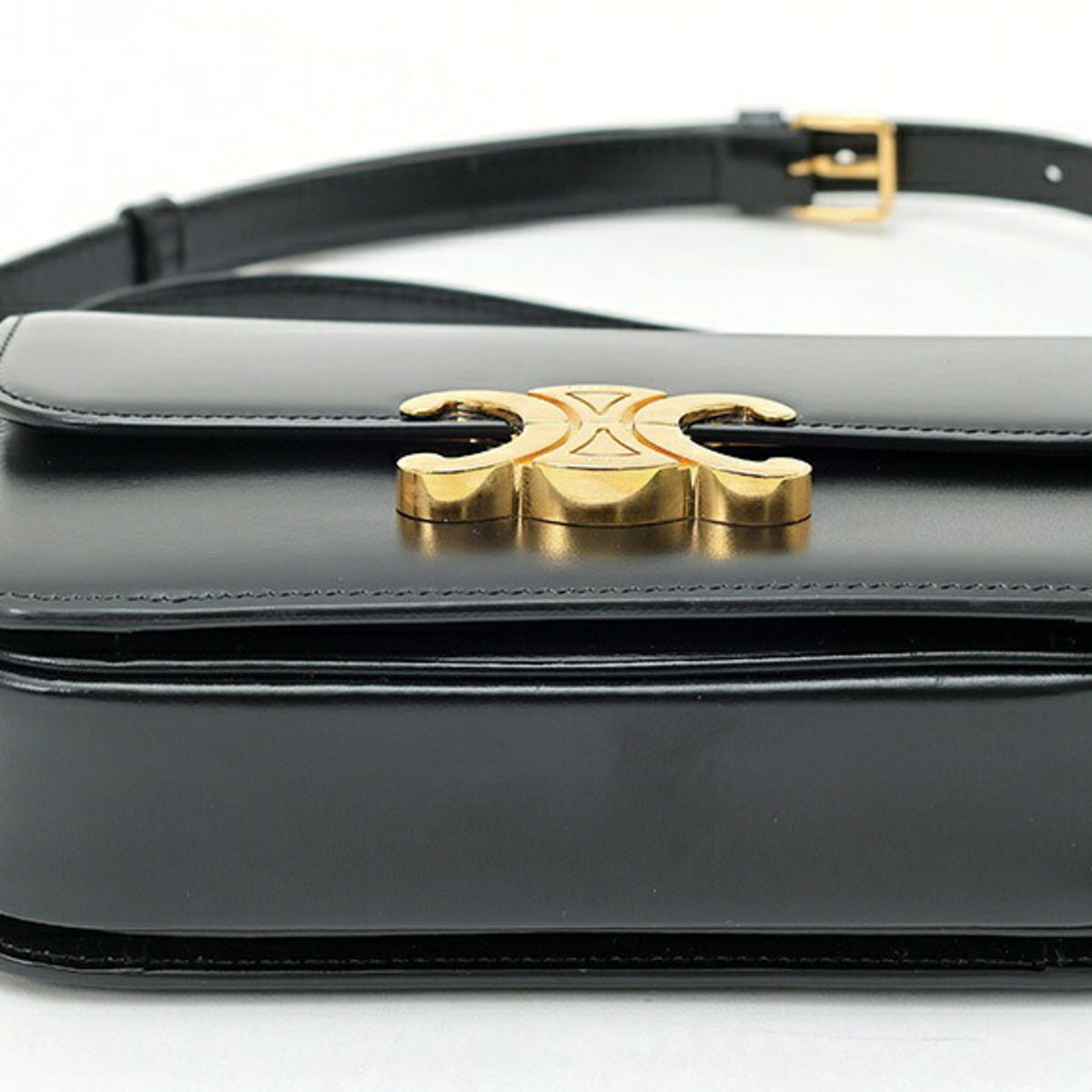 Celine Black Leather Shoulder Bag (Pre-Owned)