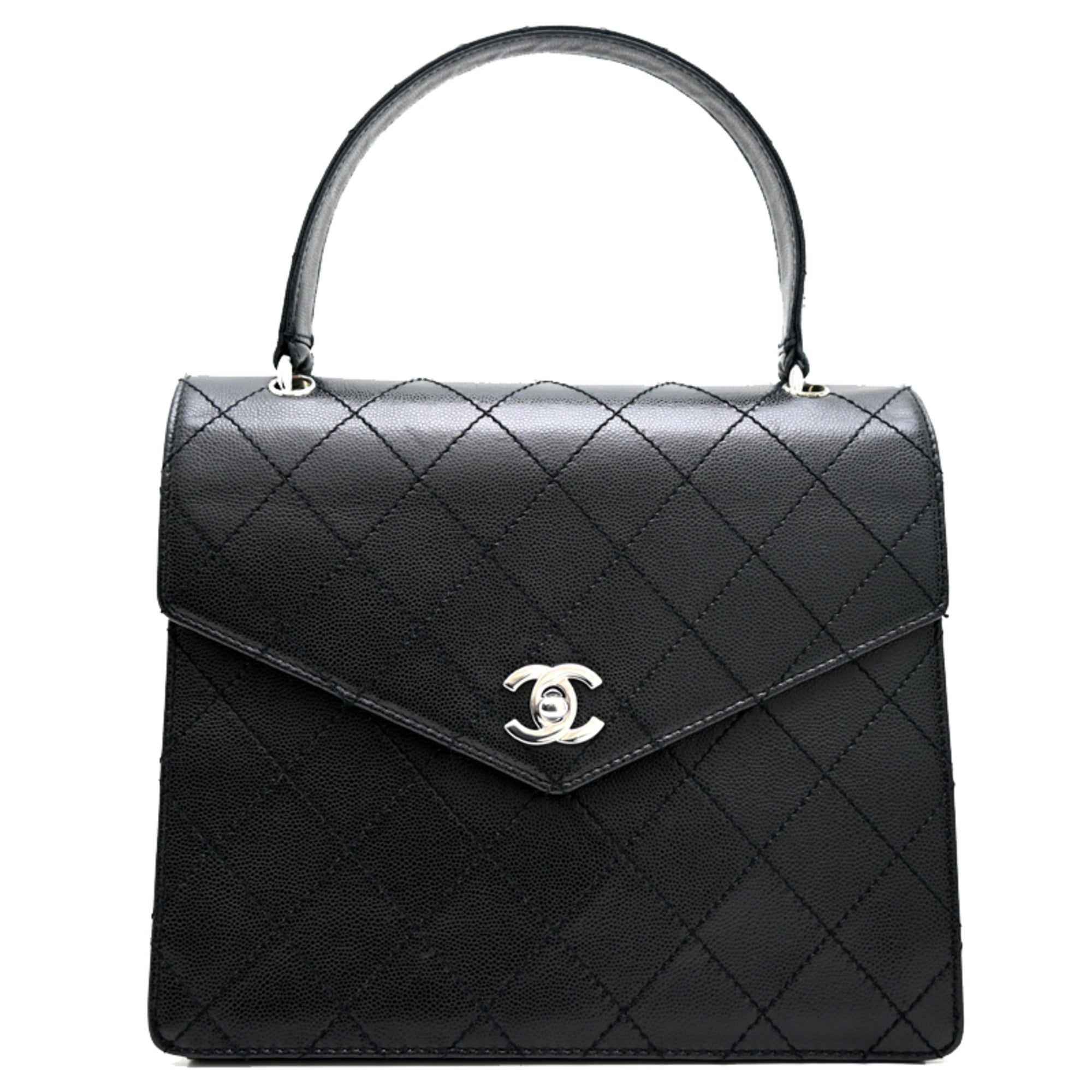 Chanel Grained Calfskin Handbag (Pre-Owned)