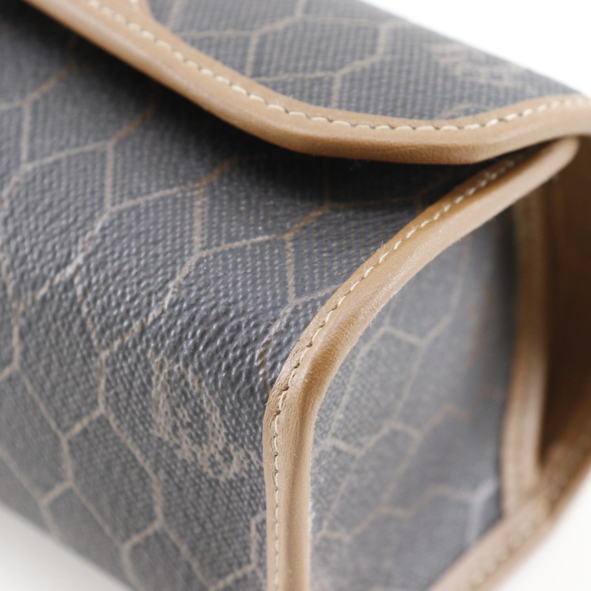 Christian Dior Brown Dark Brown Pvc Pouch (Pre-Owned)