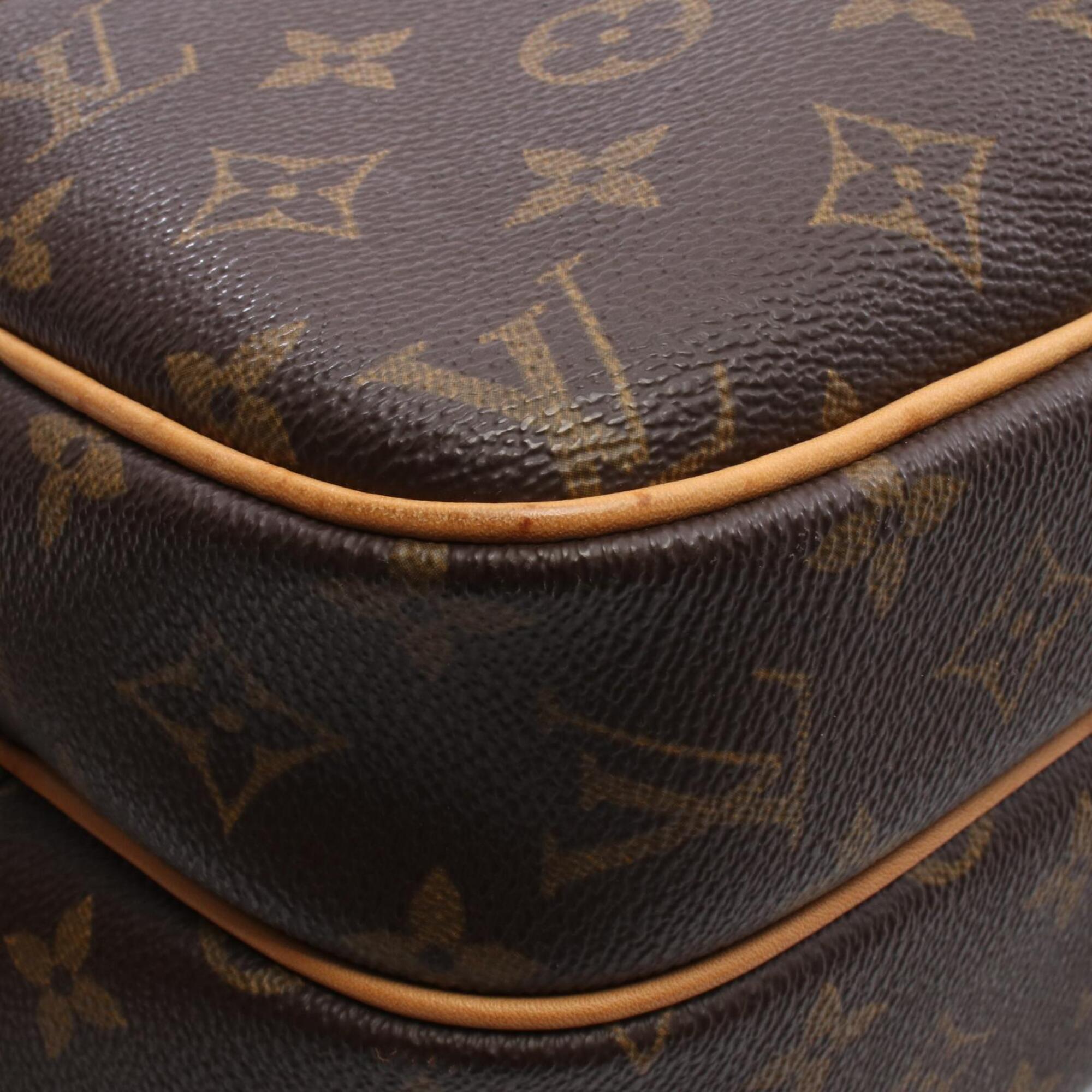 Louis Vuitton Brown Pvc Leather Handbag Shoulder Bag (Pre-Owned)