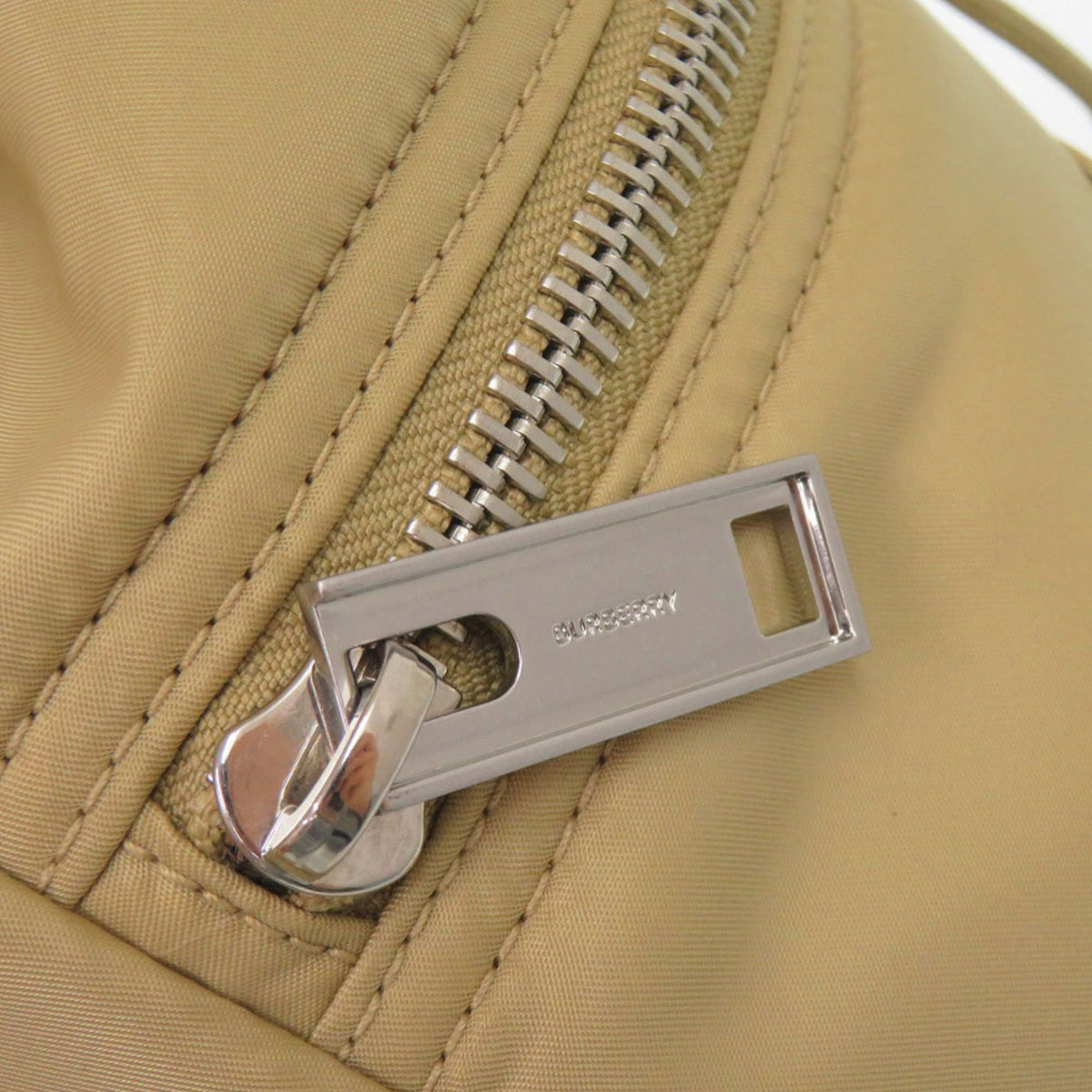 Burberry Beige Nylon Shoulder Bag Sling Bag (Pre-Owned)