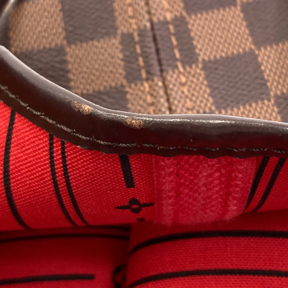 Louis Vuitton Damier Canvas Ebene Damier Canvas Tote Bag (Pre-Owned)
