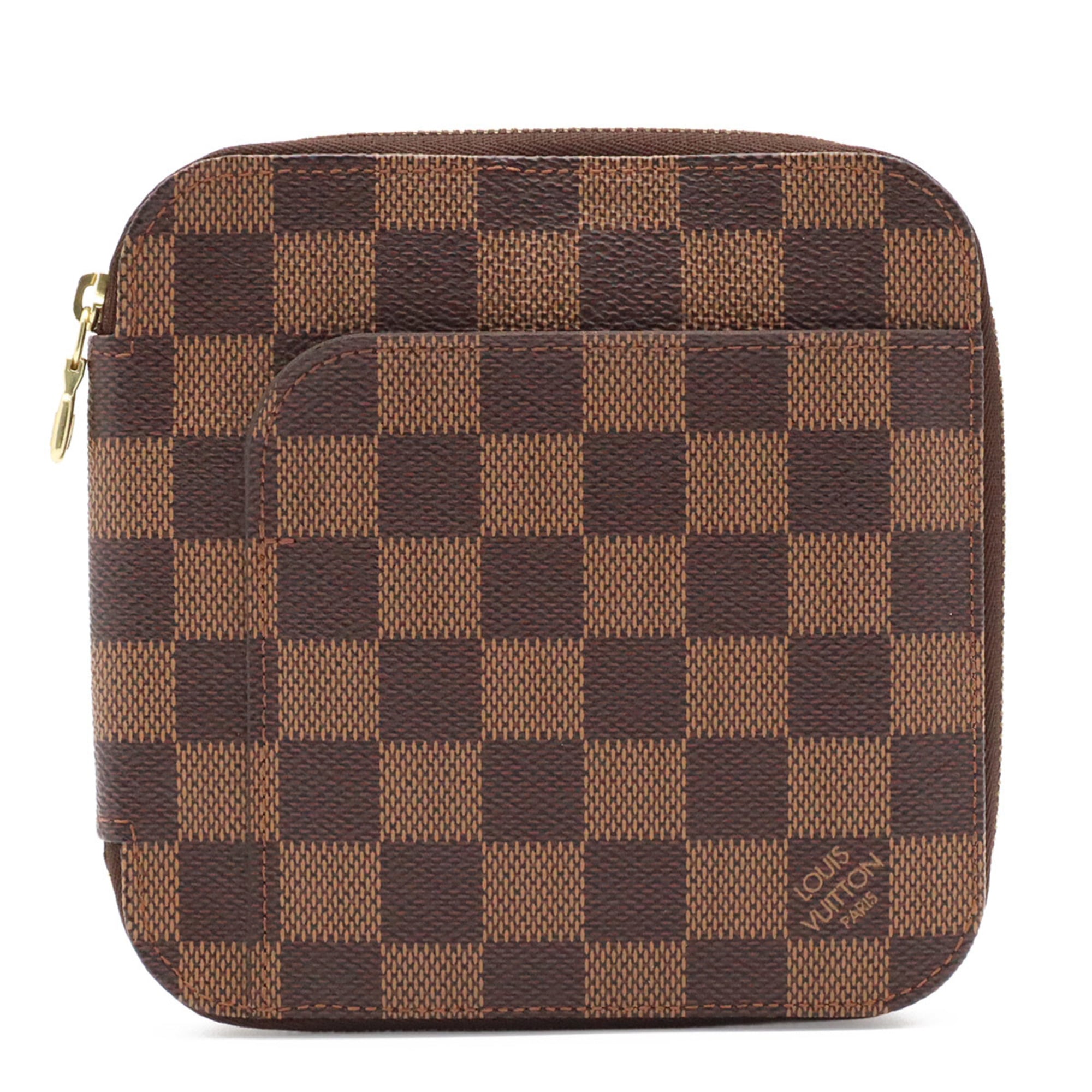 Louis Vuitton Brown Pvc Coated Canvas Wallet (Bi-Fold) (Pre-Owned)