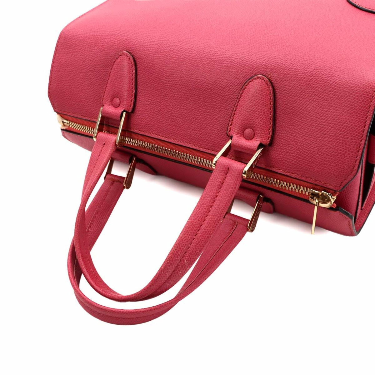 Valextra Pink Leather Handbag (Pre-Owned)