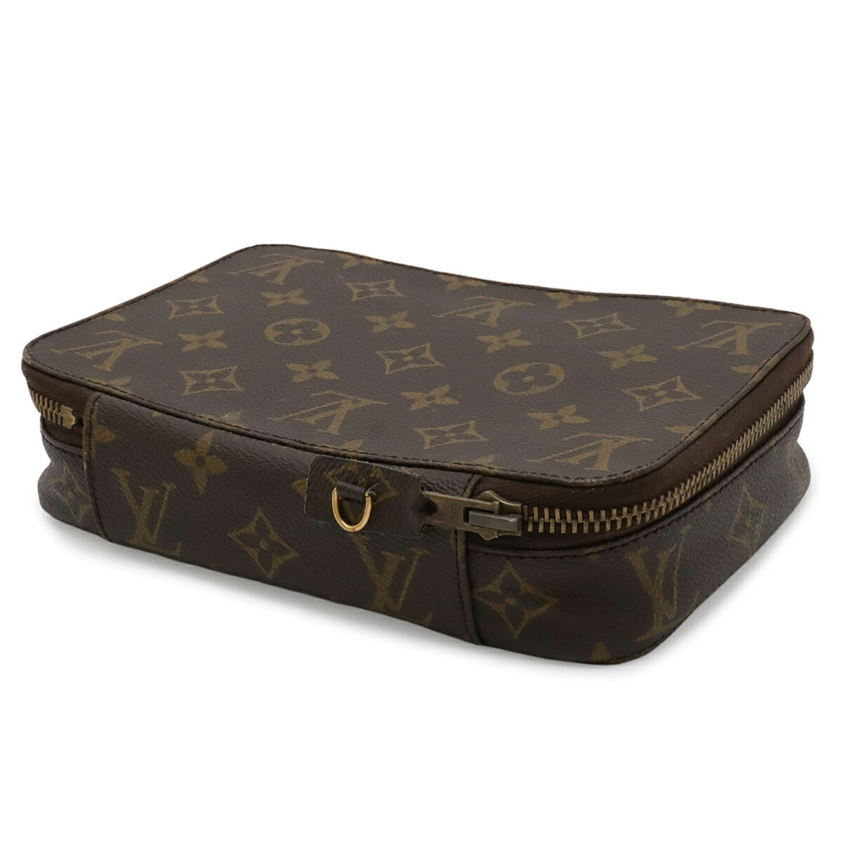 Louis Vuitton Brown Monogram Canvas Pvc Coated Canvas Pouch (Pre-Owned)
