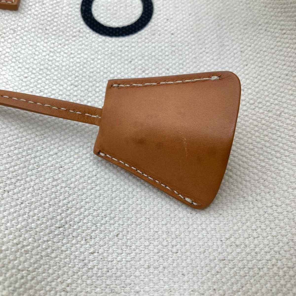 Celine Beige Canvas Leather Tote Bag (Pre-Owned)