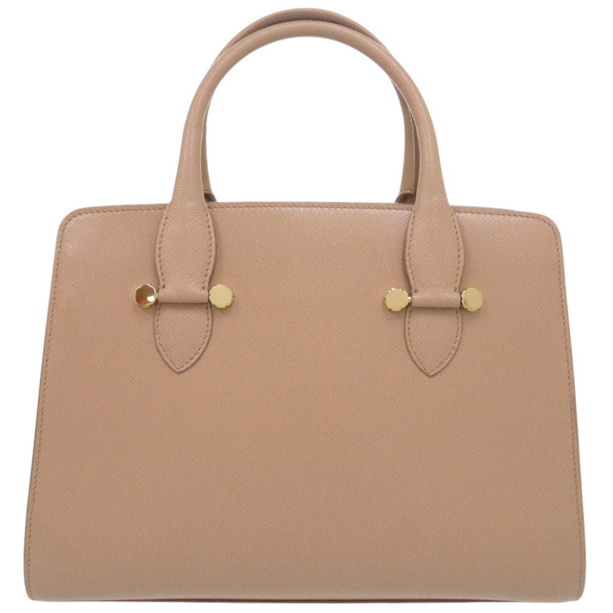 Salvatore Ferragamo Beige Leather Handbag Shoulder Bag (Pre-Owned)