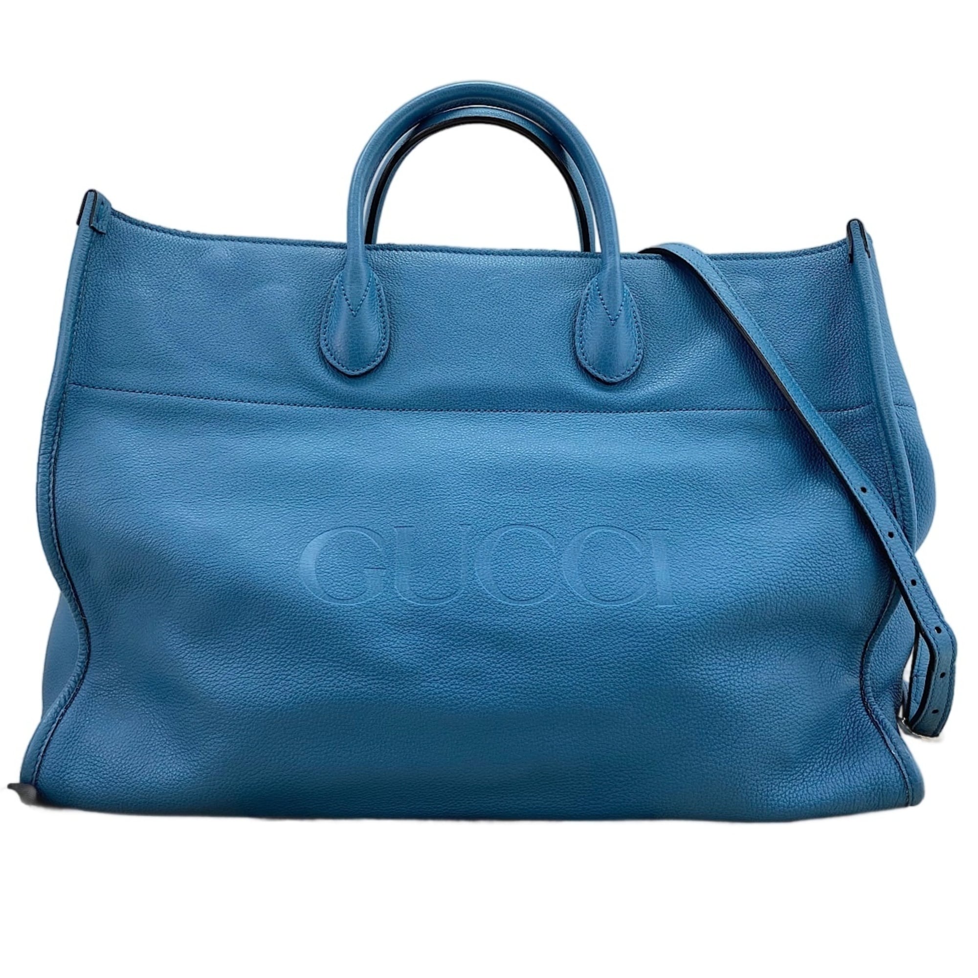 Gucci Blue Tote Bag (Pre-Owned)