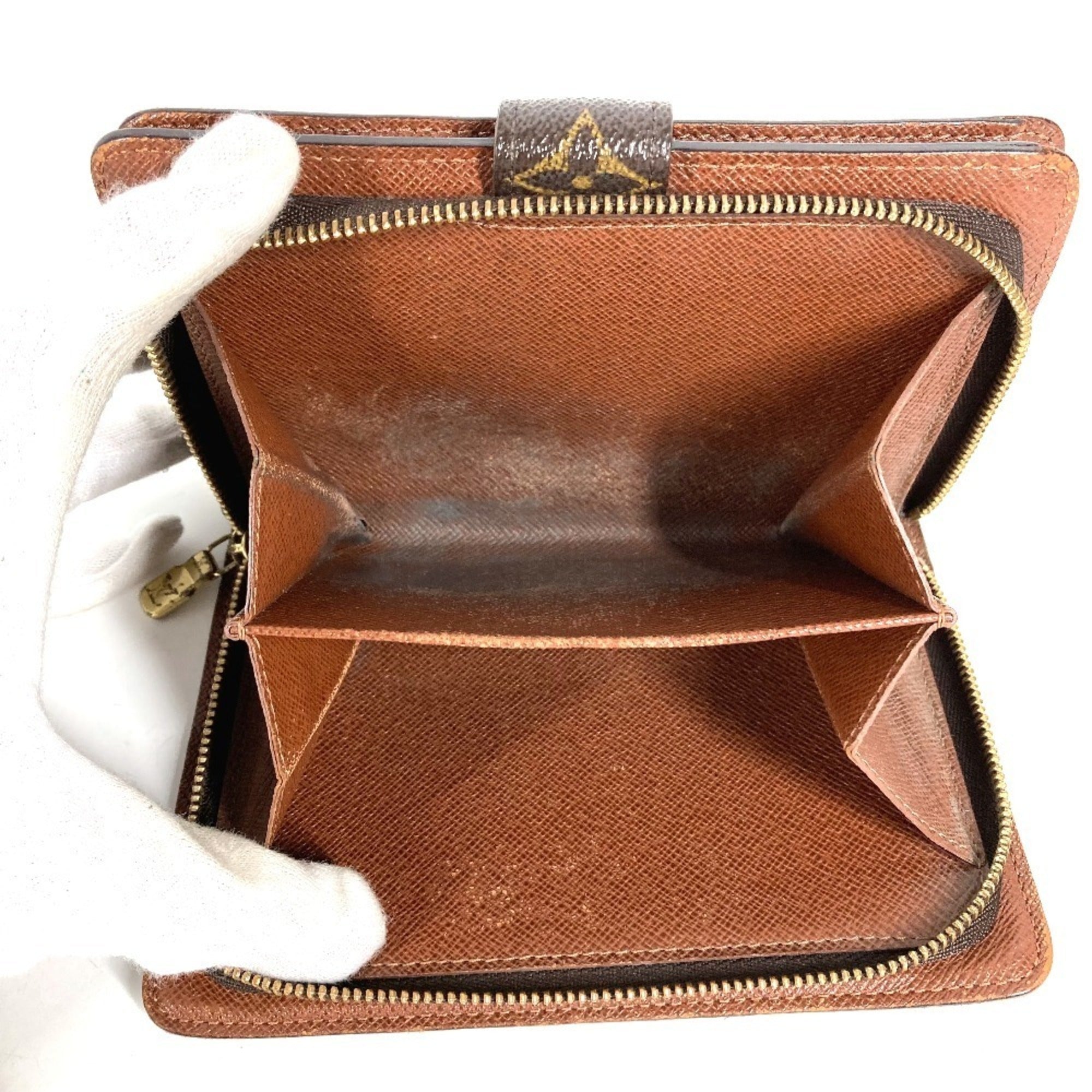 Louis Vuitton Brown Monogram Canvas Wallet (Bi-Fold) (Pre-Owned)