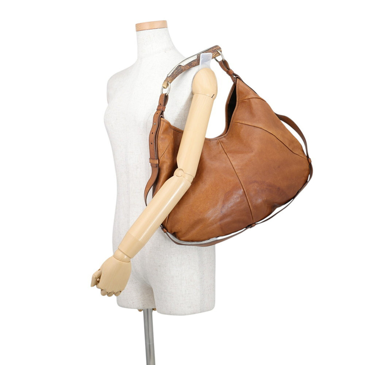 Yves Saint Laurent Brown Leather Shoulder Bag (Pre-Owned)
