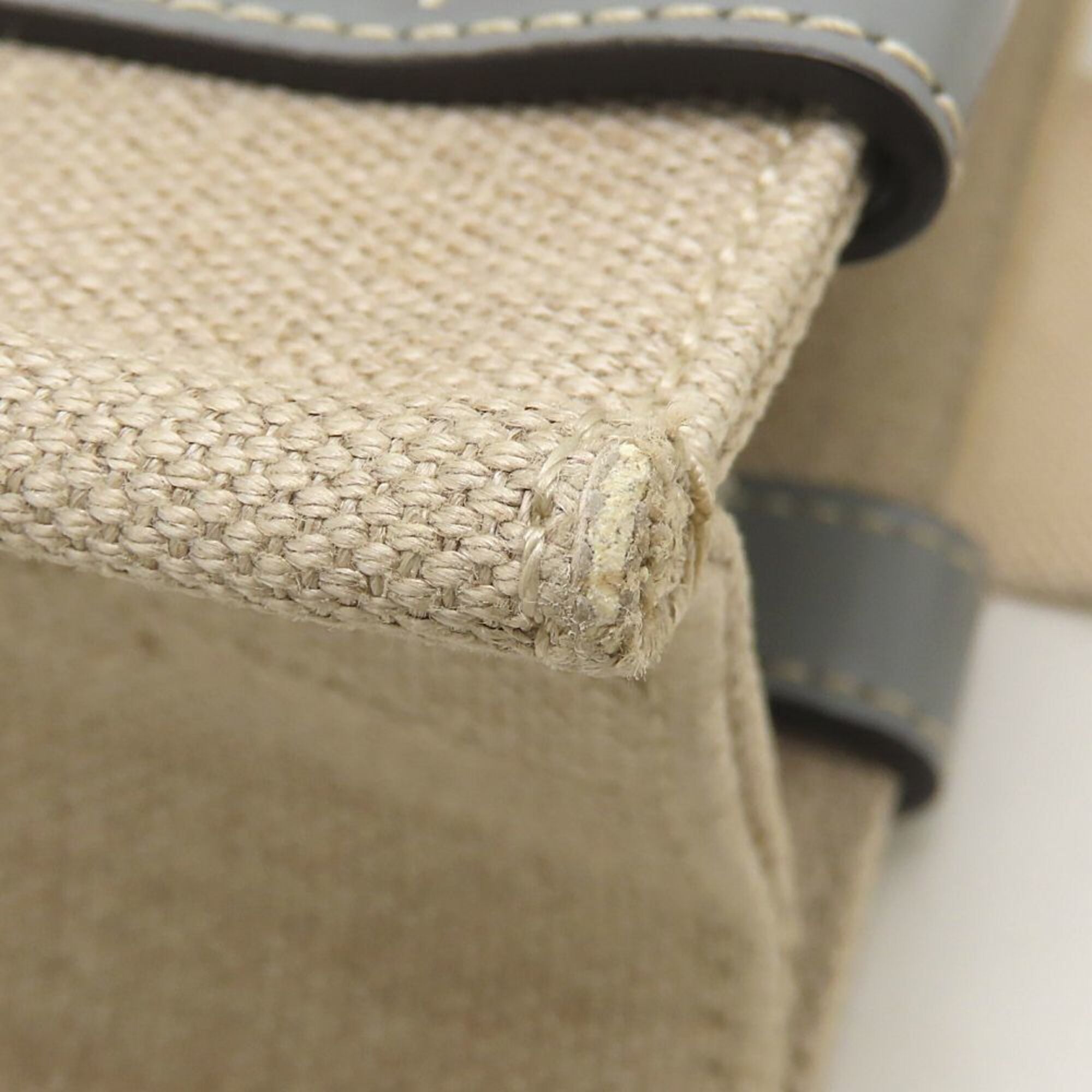 Chloé Beige Linen Leather Handbag (Pre-Owned)