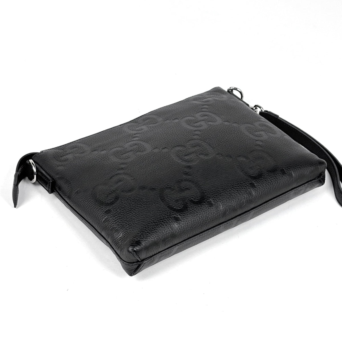 Gucci Black Leather Clutch Bag (Pre-Owned)