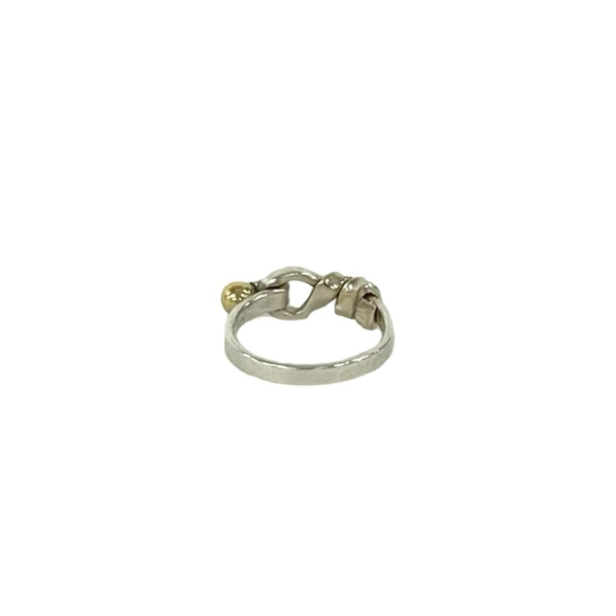 Tiffany Gold Silver Yellow Gold (18K) Silver 925 Band Ring (Pre-Owned)