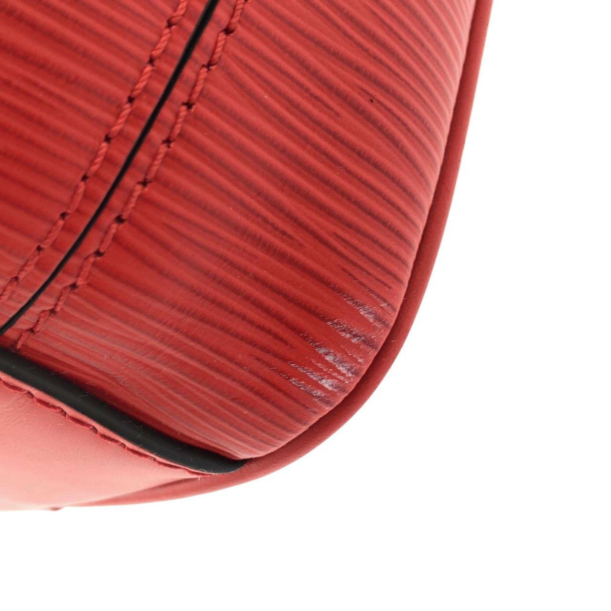 Louis Vuitton Rouge Leather Shoulder Bag (Pre-Owned)