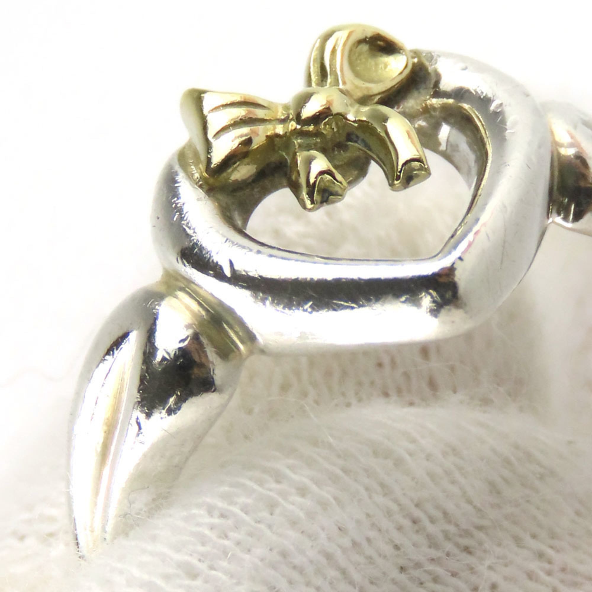 Tiffany Heart Yellow Gold (18K) Silver 925 Band Ring (Pre-Owned)