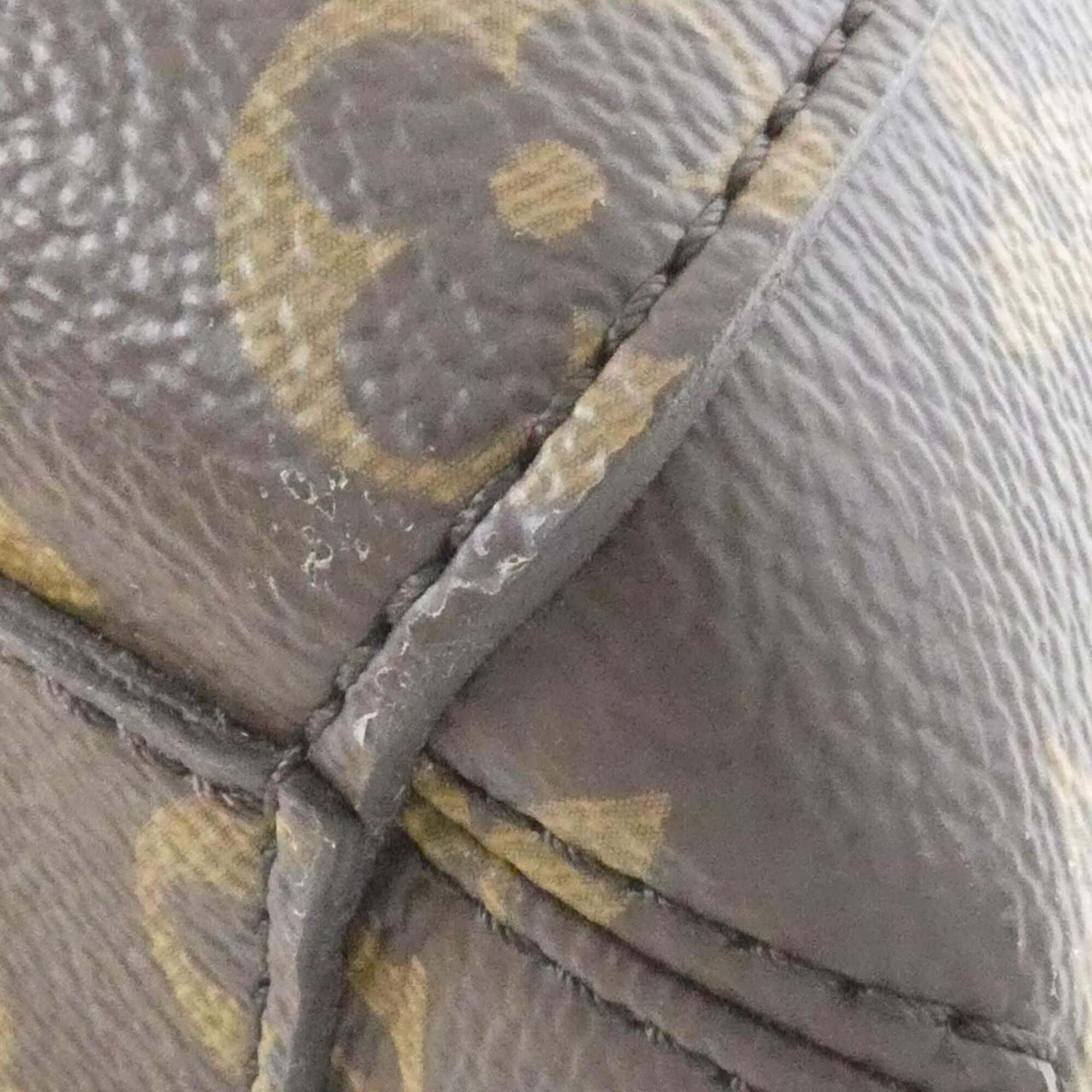 Louis Vuitton Monogram Marron Coated Canvas Handbag (Pre-Owned)