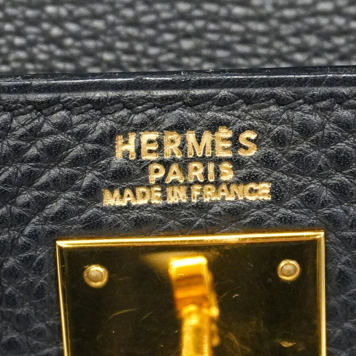 Hermes Black Taurillon Clemence Leather Handbag (Pre-Owned)
