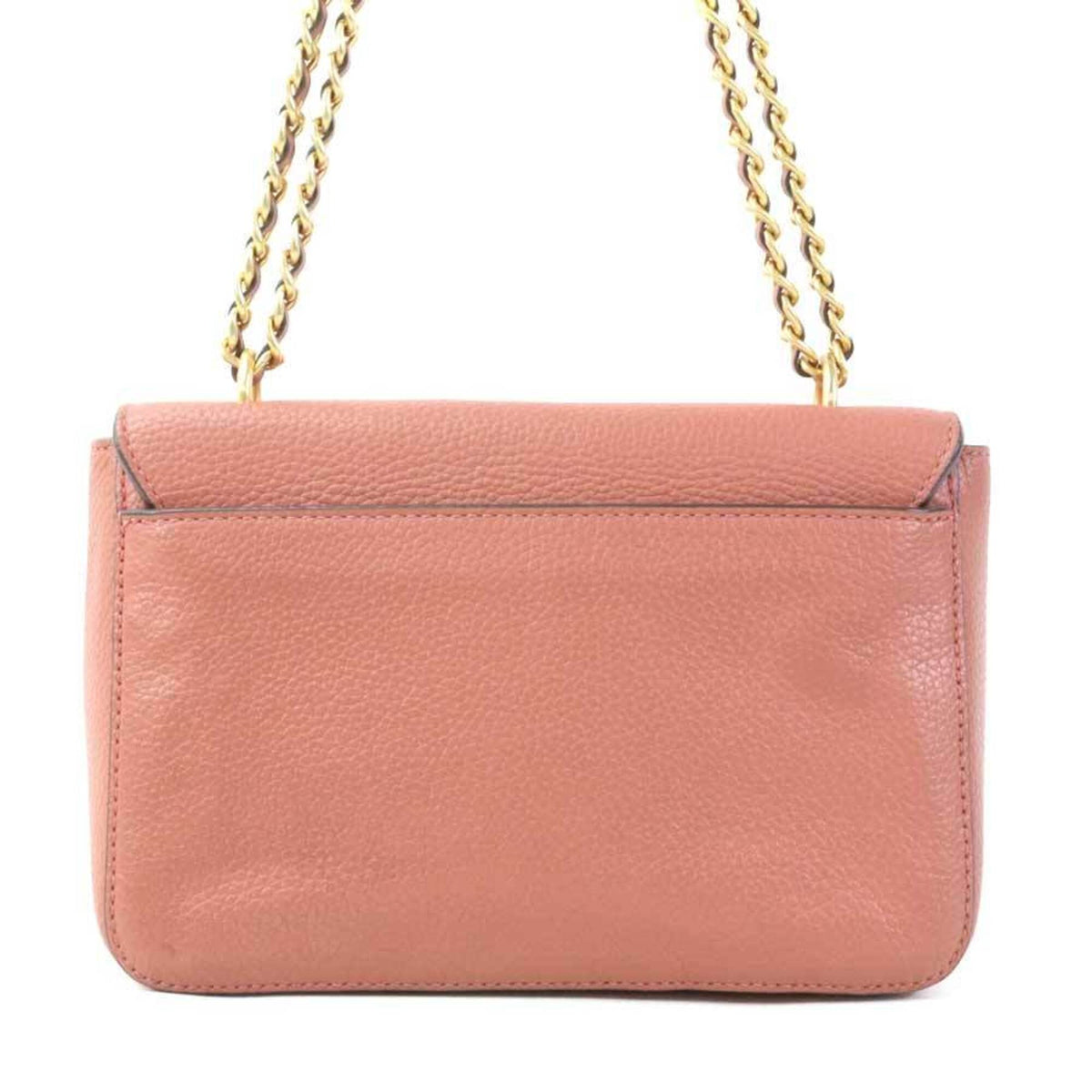 Tory Burch Coral Orange Leather Shoulder Bag (Pre-Owned)