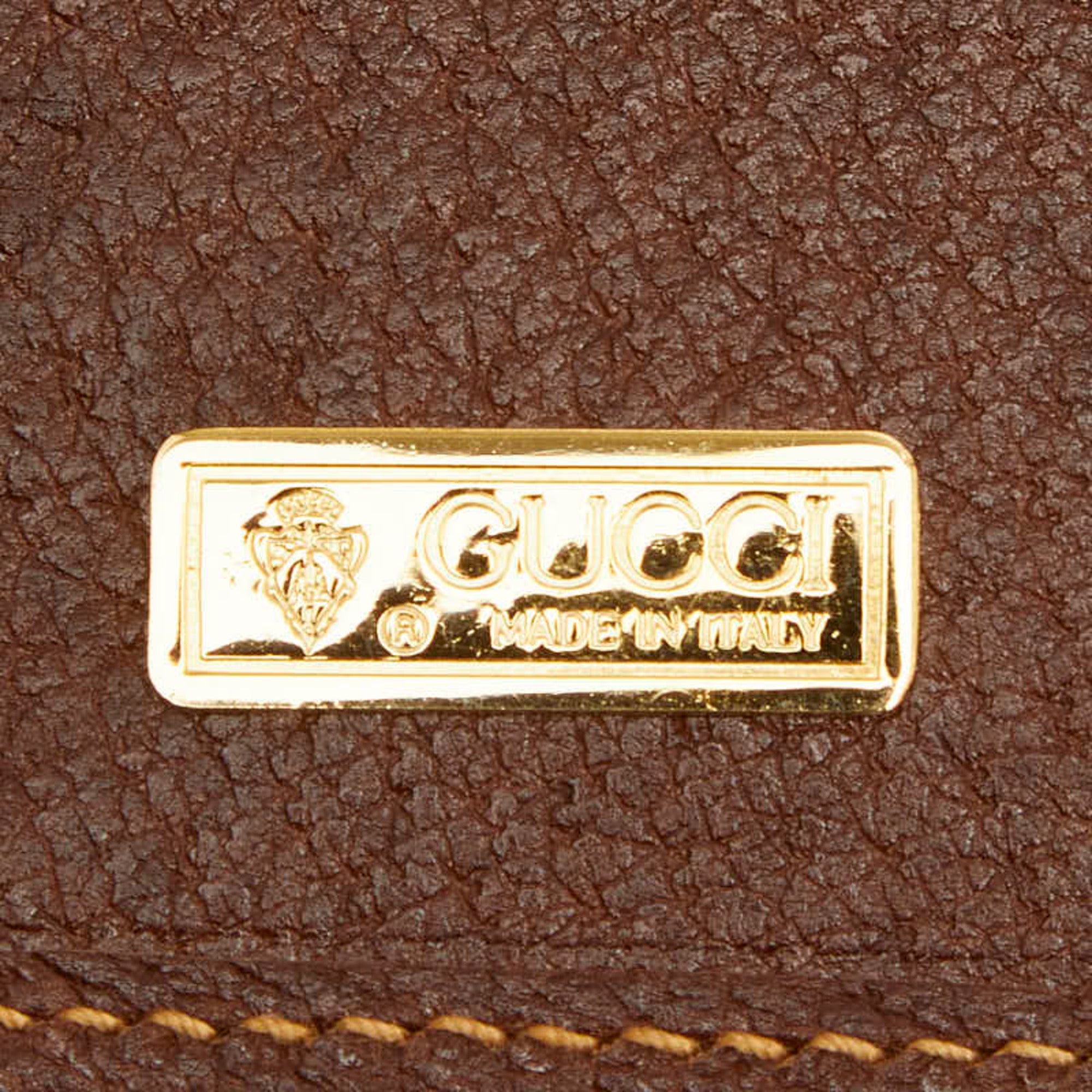 Gucci Brown Leather Document Case (Pre-Owned)