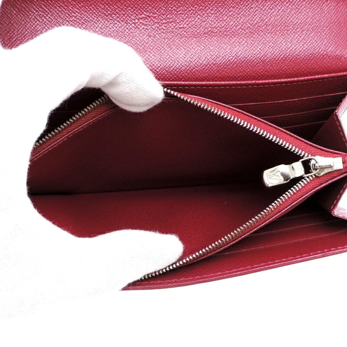 Louis Vuitton Fuchsia Pink Pink Epi Leather Long Wallet (Bi-Fold) (Pre-Owned)