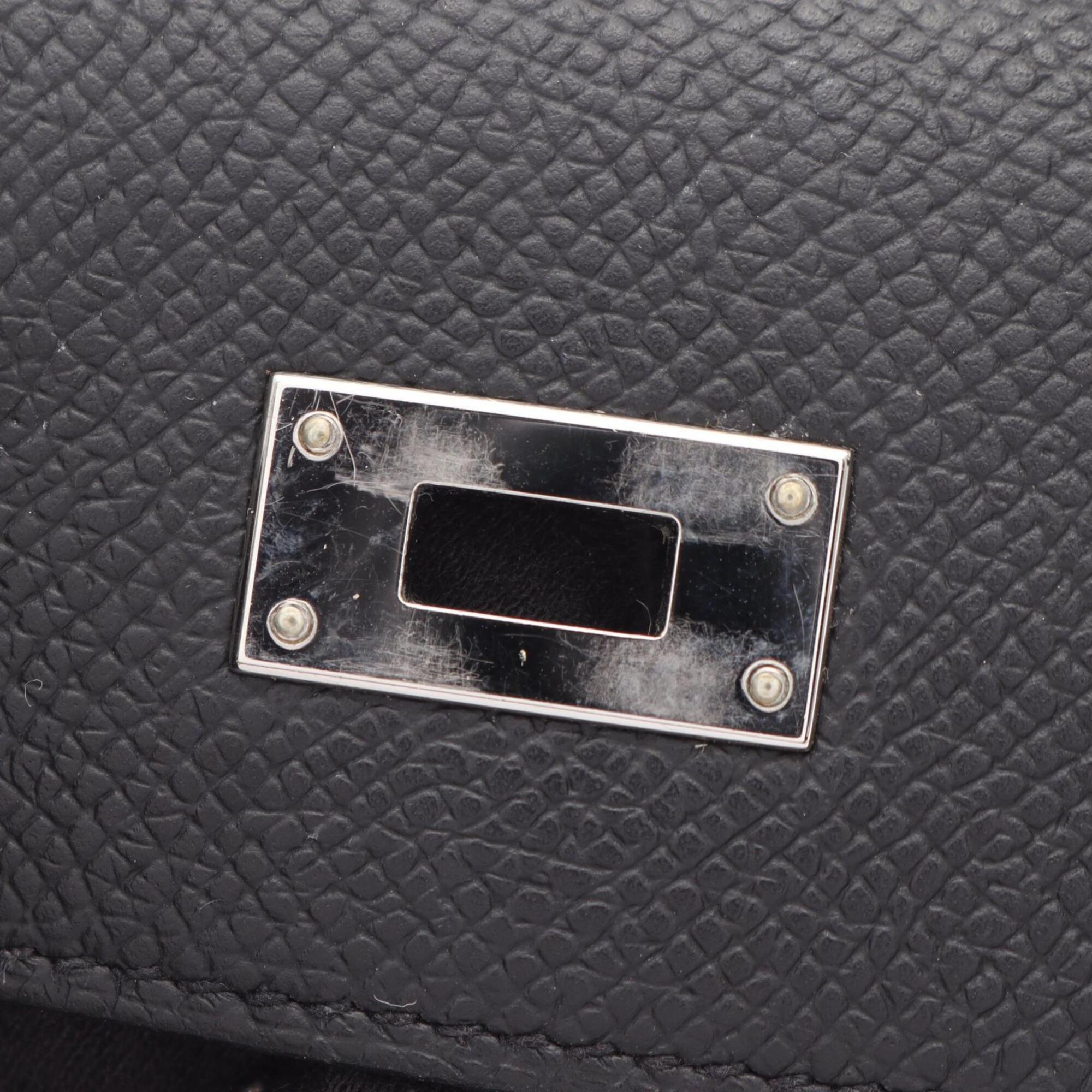 Hermes Black Epsom Leather Leather Handbag Shoulder Bag (Pre-Owned)
