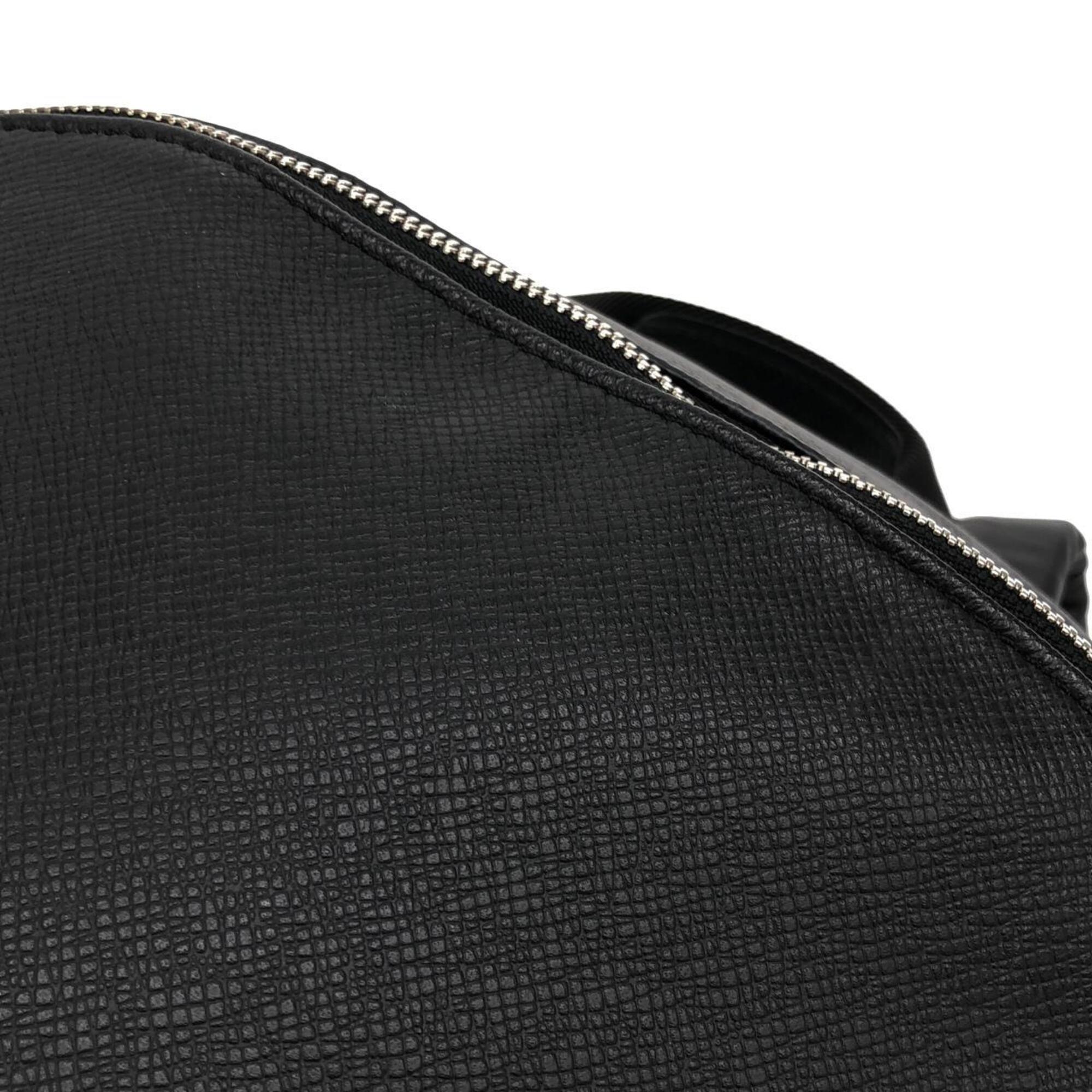 Louis Vuitton Black Coated Canvas Leather Backpack (Pre-Owned)