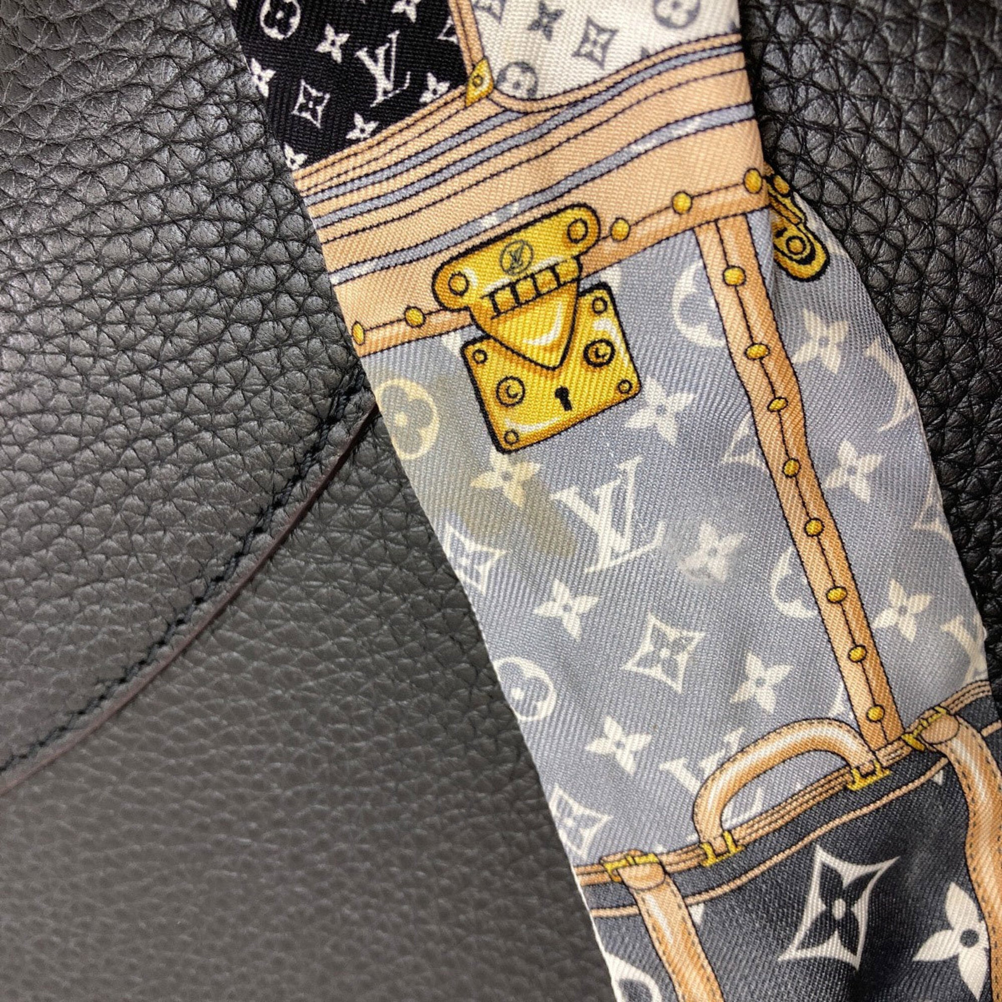 Louis Vuitton Black Leather Handbag (Pre-Owned)