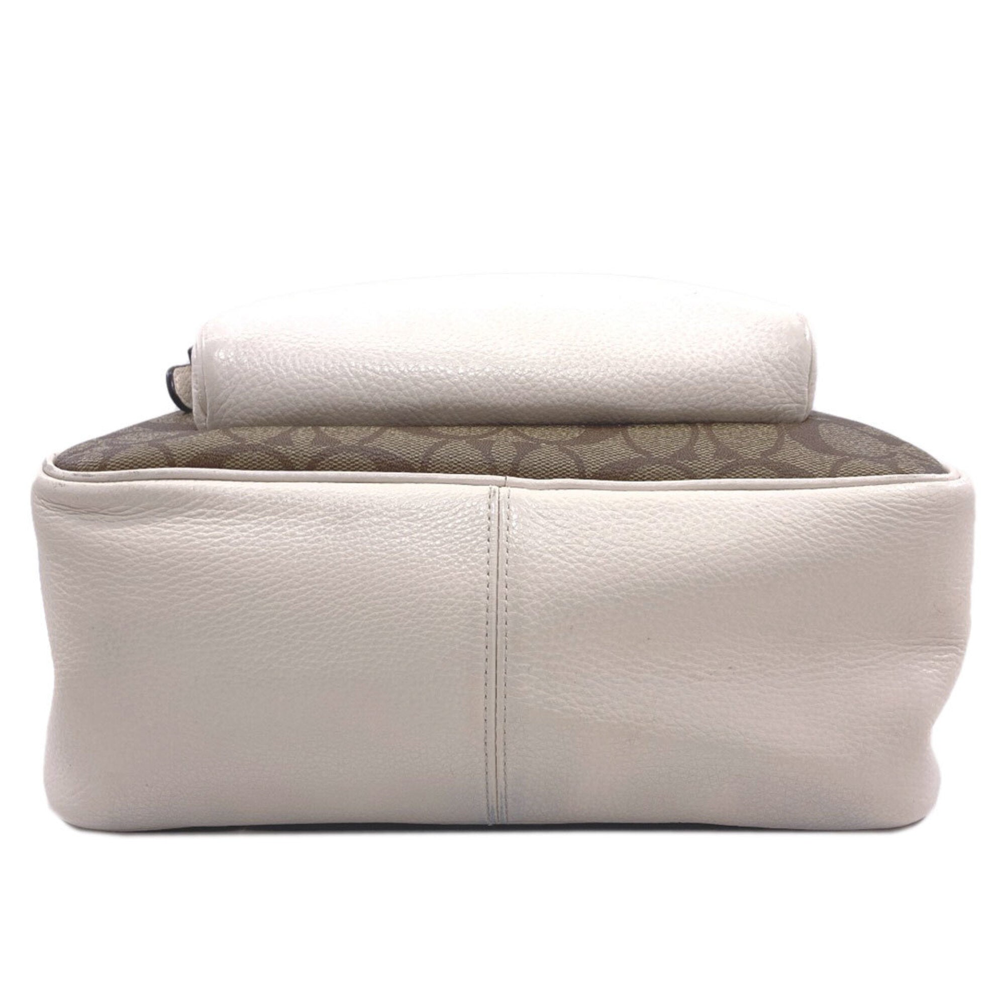 Coach Brown White Pvc (Pre-Owned)